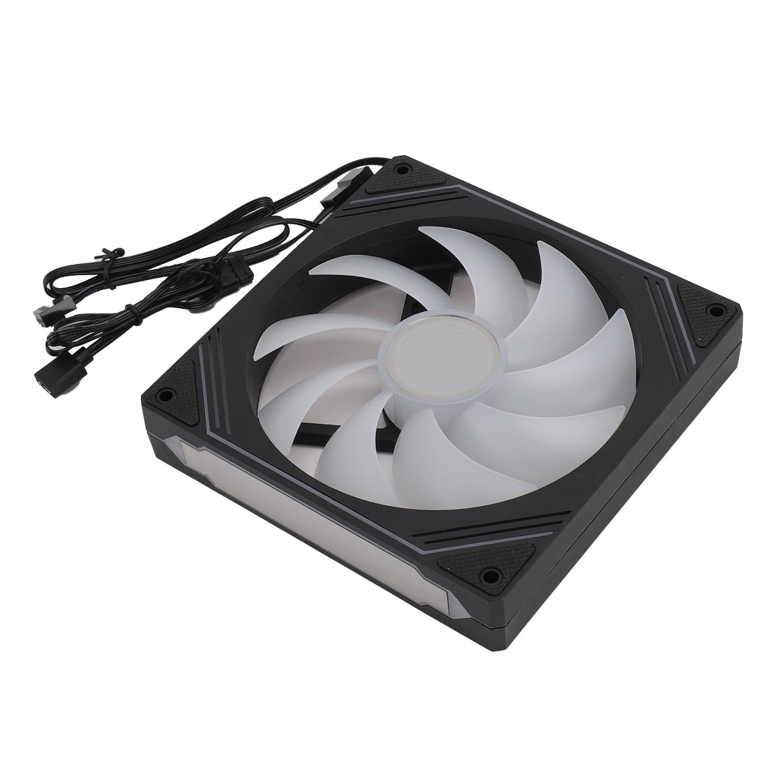 (Regular Black)140mm ARGB PWM Chassis Fan Addressable RGB Cooling Fan 5V 3PIN⭐
