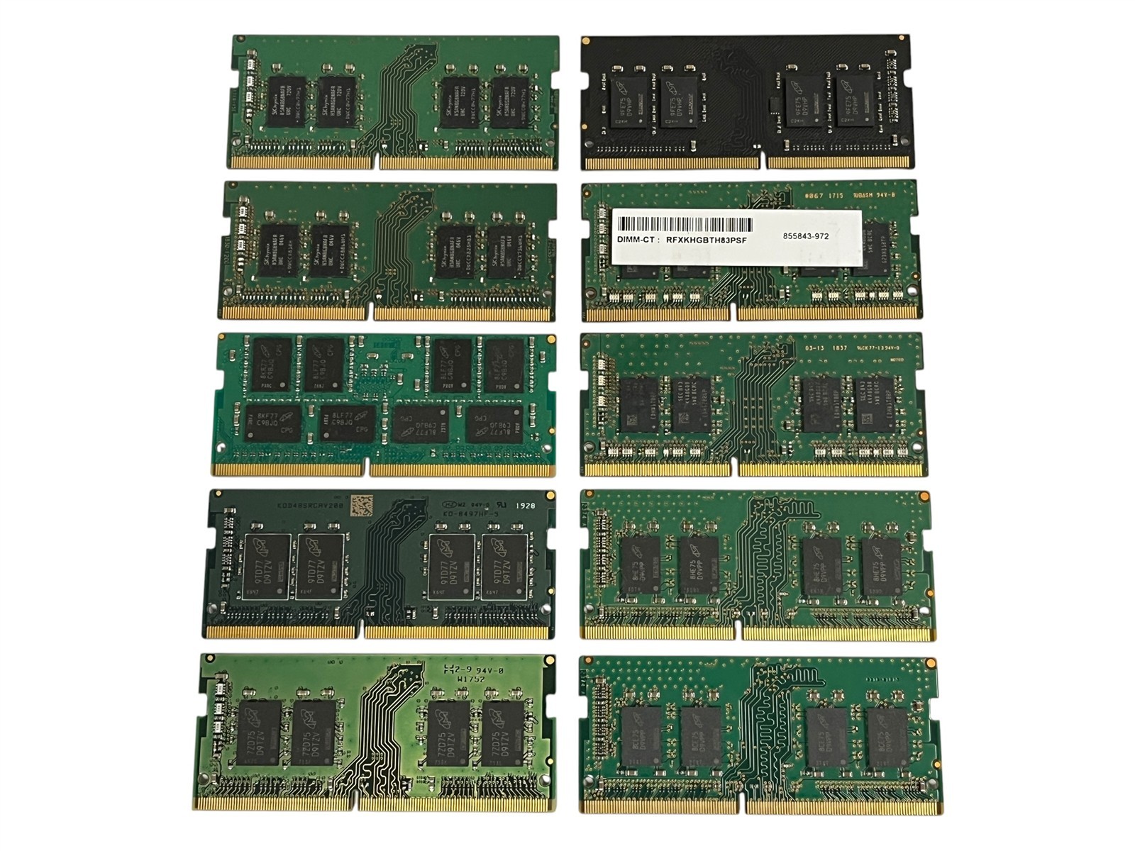 LOT 10: Mixed Brand 8GB 2400T DDR4-2400 PC4-19200 SODIMM Laptop RAM Memory