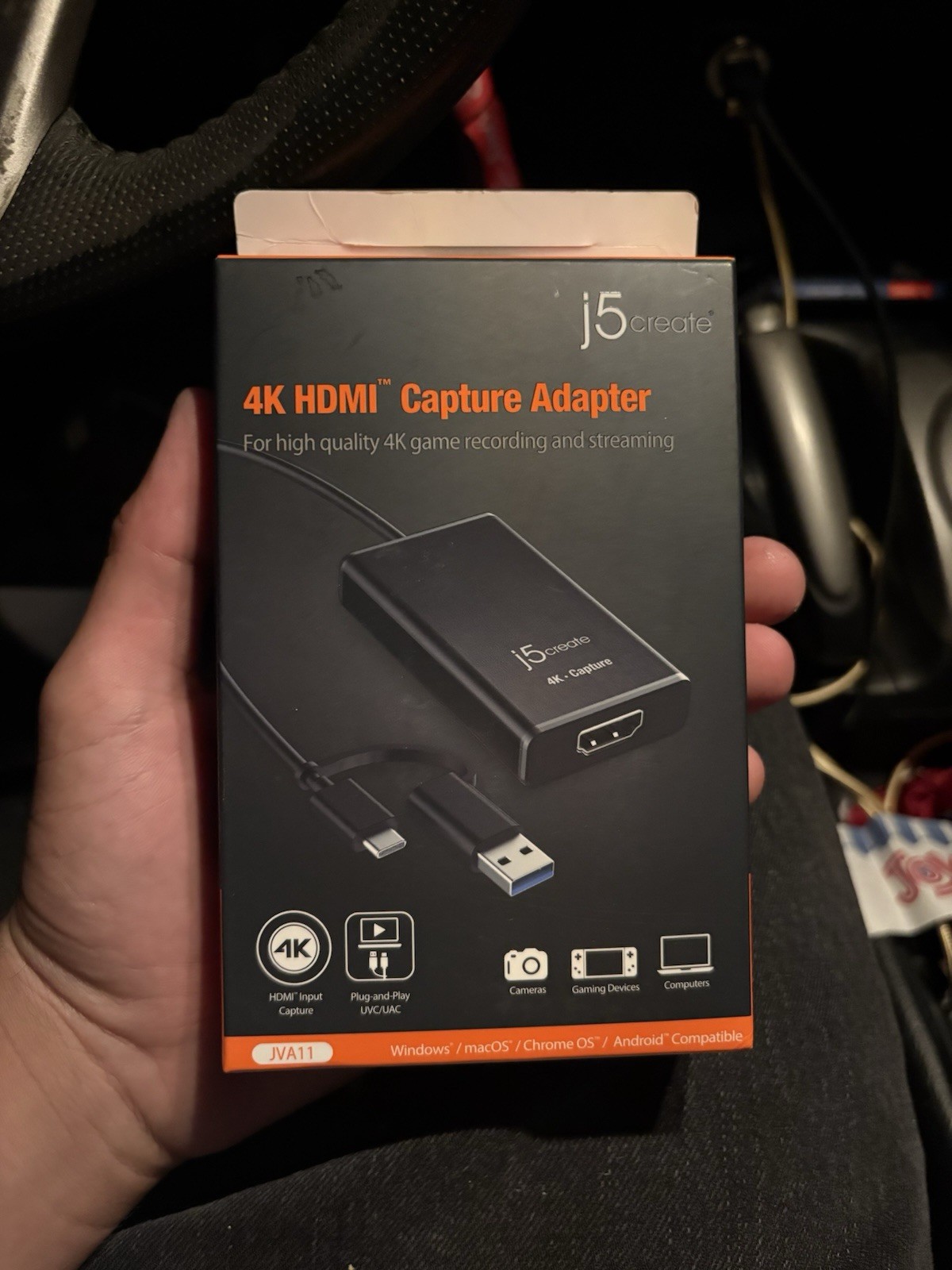 j5create JVA11 4K HDMI Digital Video Capture Adapter USB-C USB 3.0