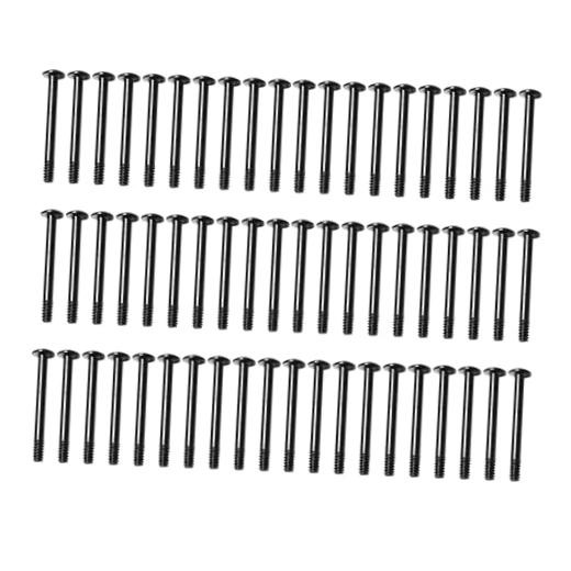 60pcs Fan Mounting Screw Radiator Water-Cooled Exhaust Fixing Black 32x35mm