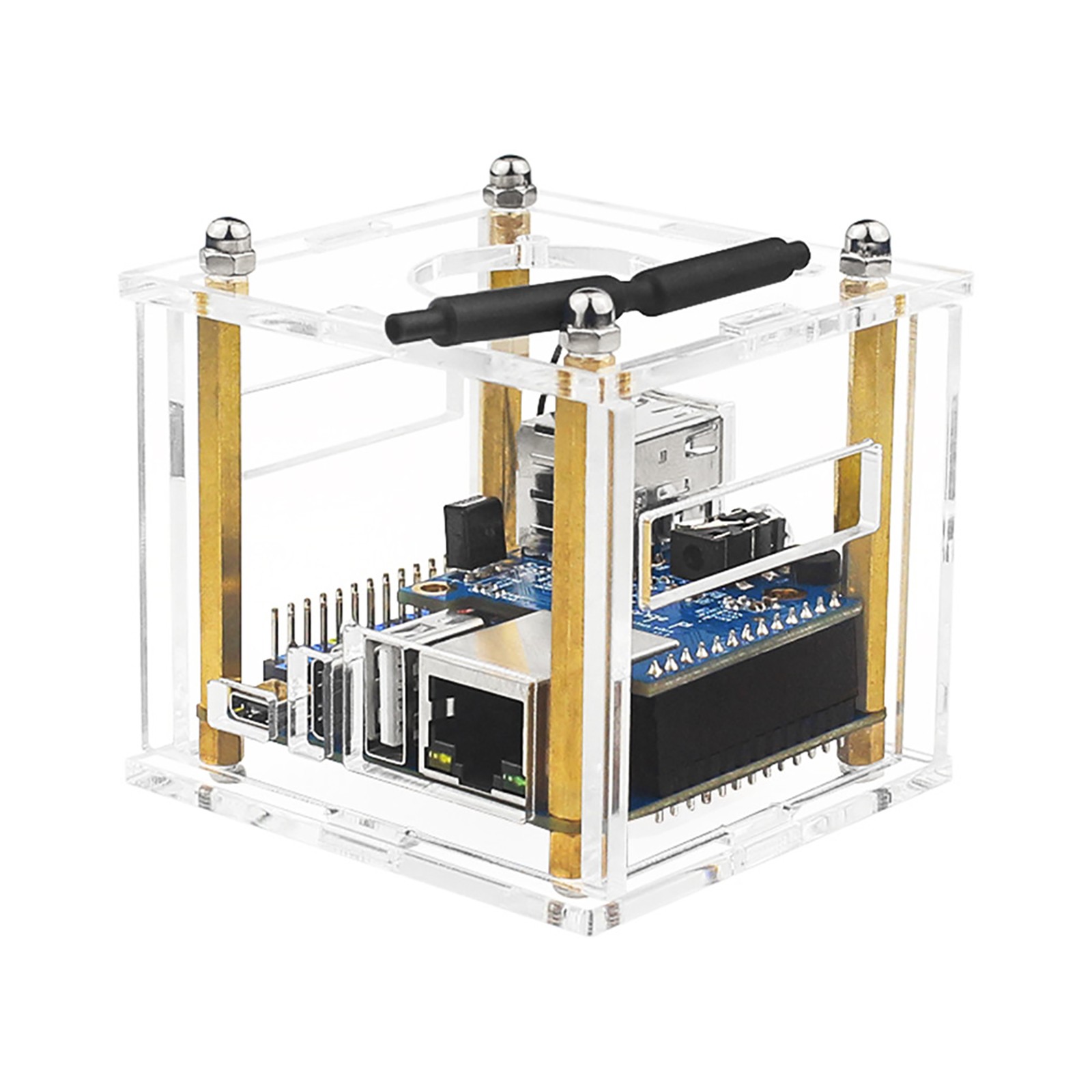 Acrylic Case Transparent Enclosure Clear Protective Box For Orange Pi Zero 3