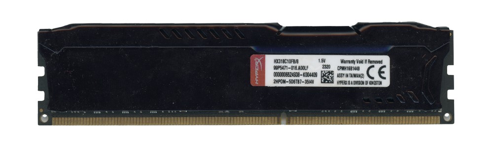KINGSTON HyperX FURY 8GB DDR3 PC3-14900U 1866MHz HX318C10FB/8 Non-ECC