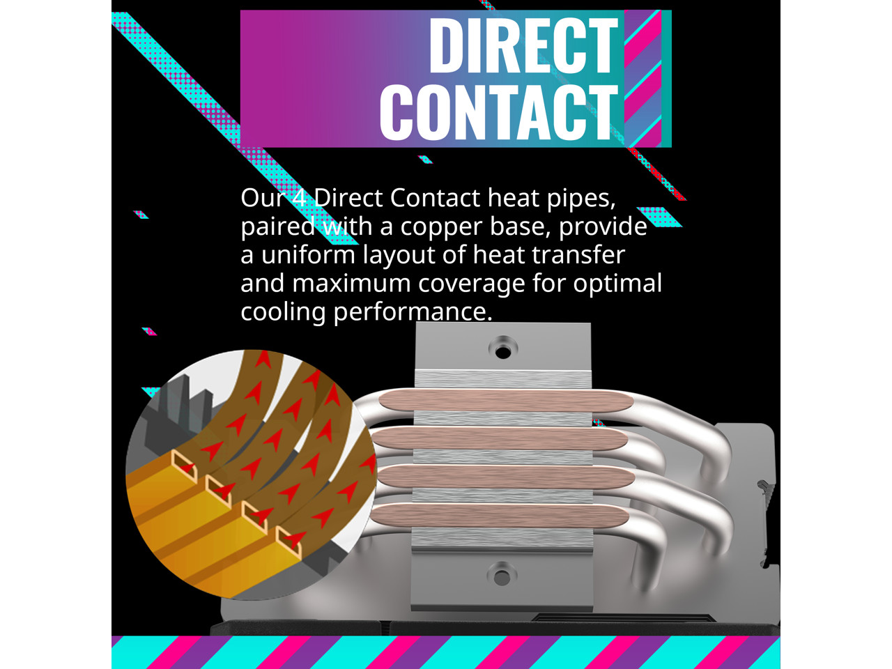 Cooler Master Hyper 212 Spectrum V3 CPU Air Cooler, ARGB Sync, 120mm PWM Fan, 4