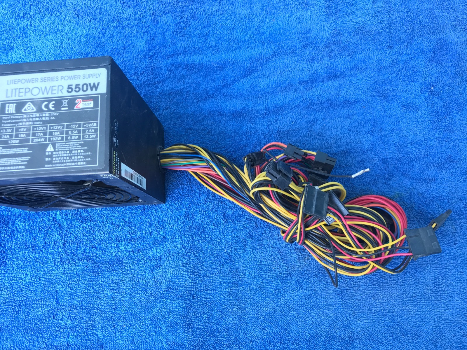 Power Supply- Lot of 8 Mixed Thermaltake/Aerocool/Redragon – Dead PSUs for Parts