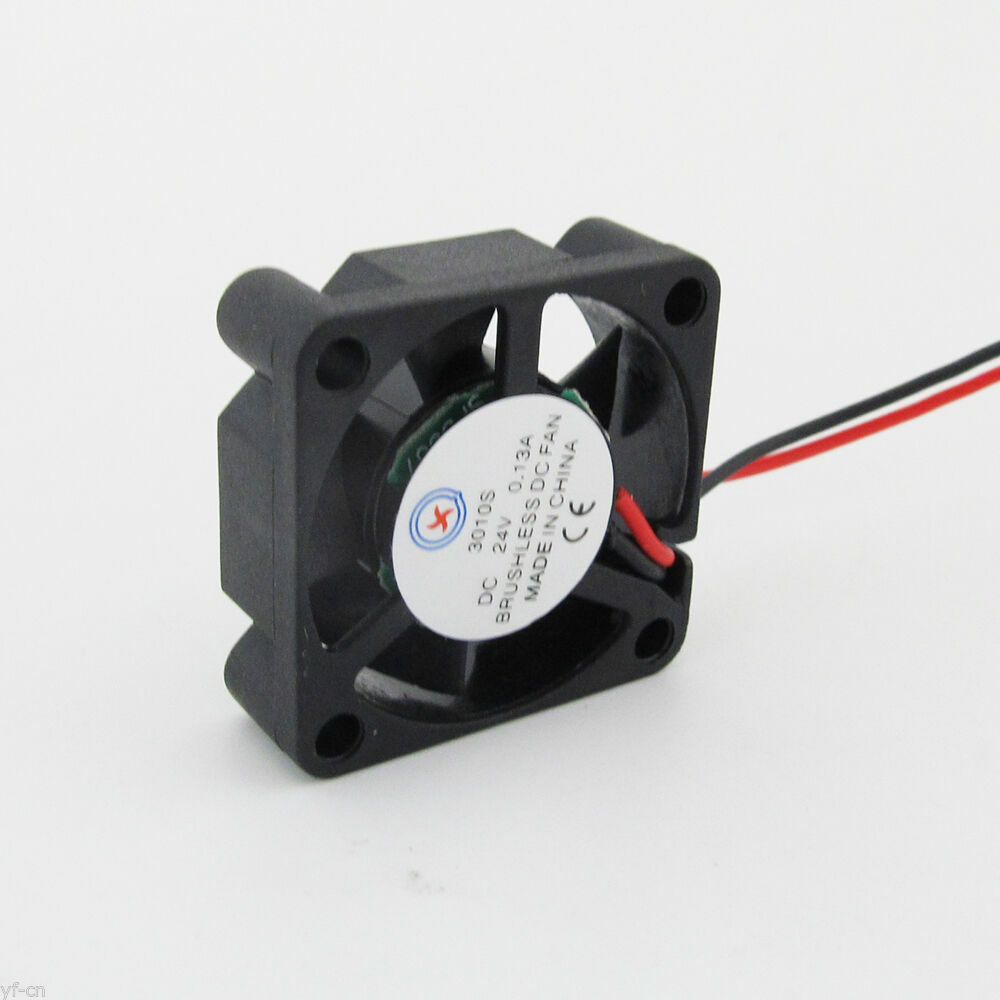 DC Brushless Cooling Fan 30mm x 30mm x 10mm 3010 2 pin 2.0 Connector 24V New