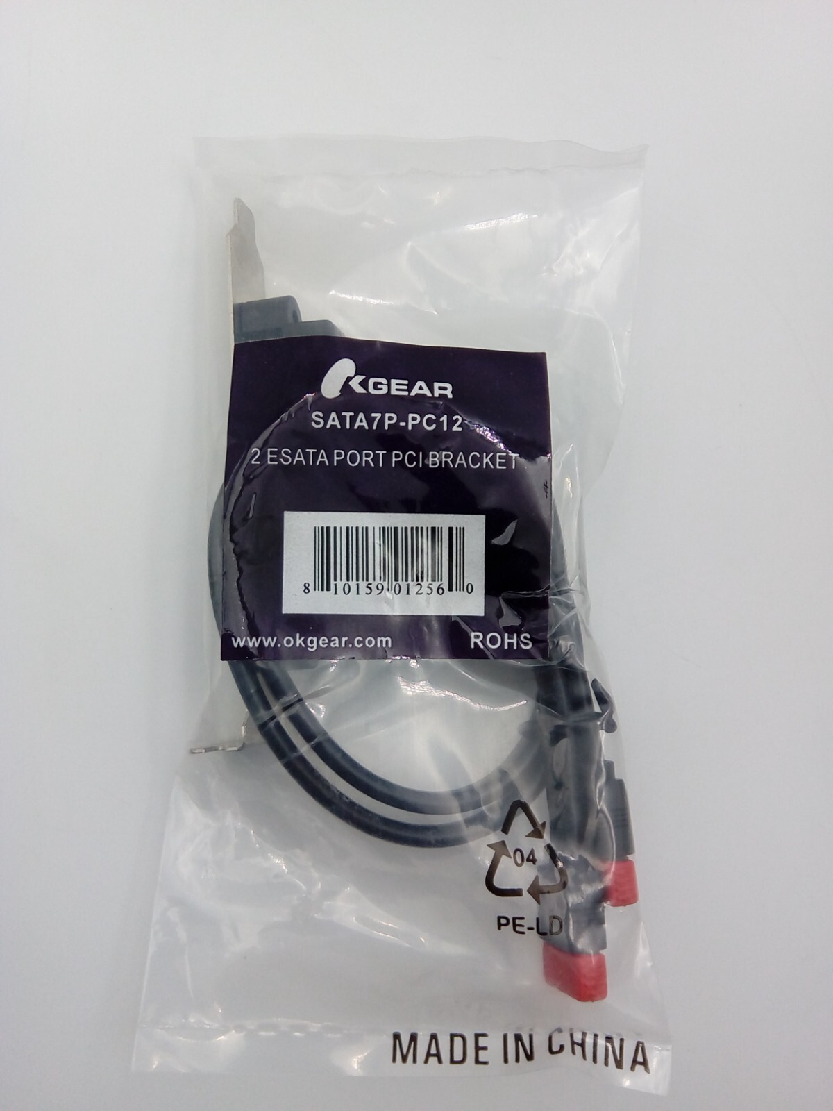 Dual eSATA PCI Bracket SATA7P-PC12