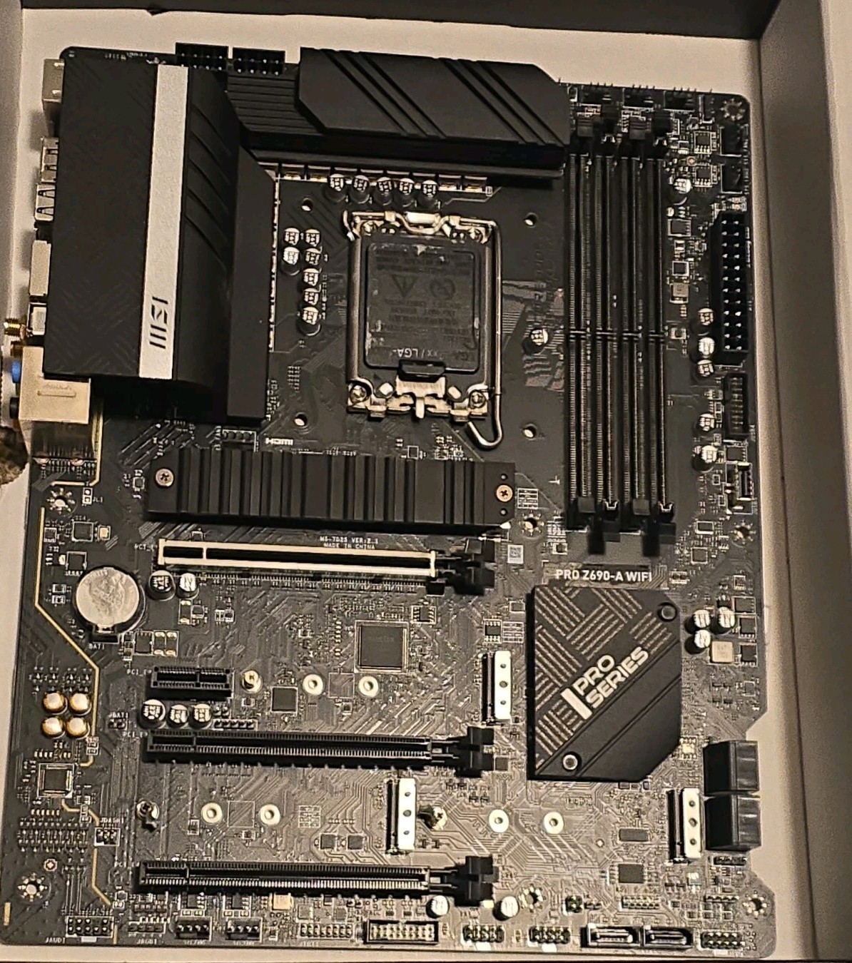 BUNDLE MSI PRO Z690-A WiFi DDR5 LGA 1700 ATX DDR5 Motherboard & Contact Frame
