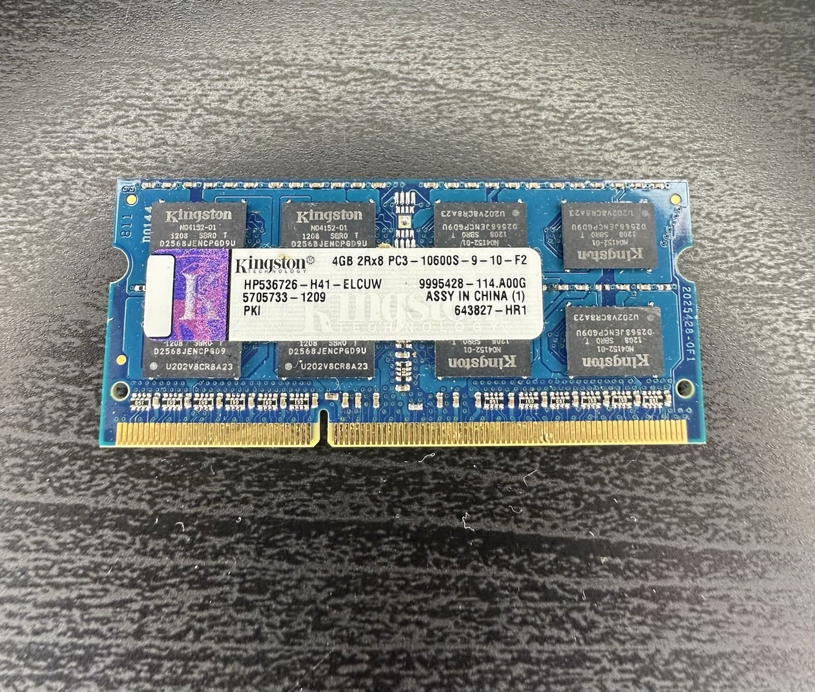 Kingston 4GB DDR3 Laptop RAM SODIMM PC3-10600S 1333MHz CL9 | HP 536726-H41