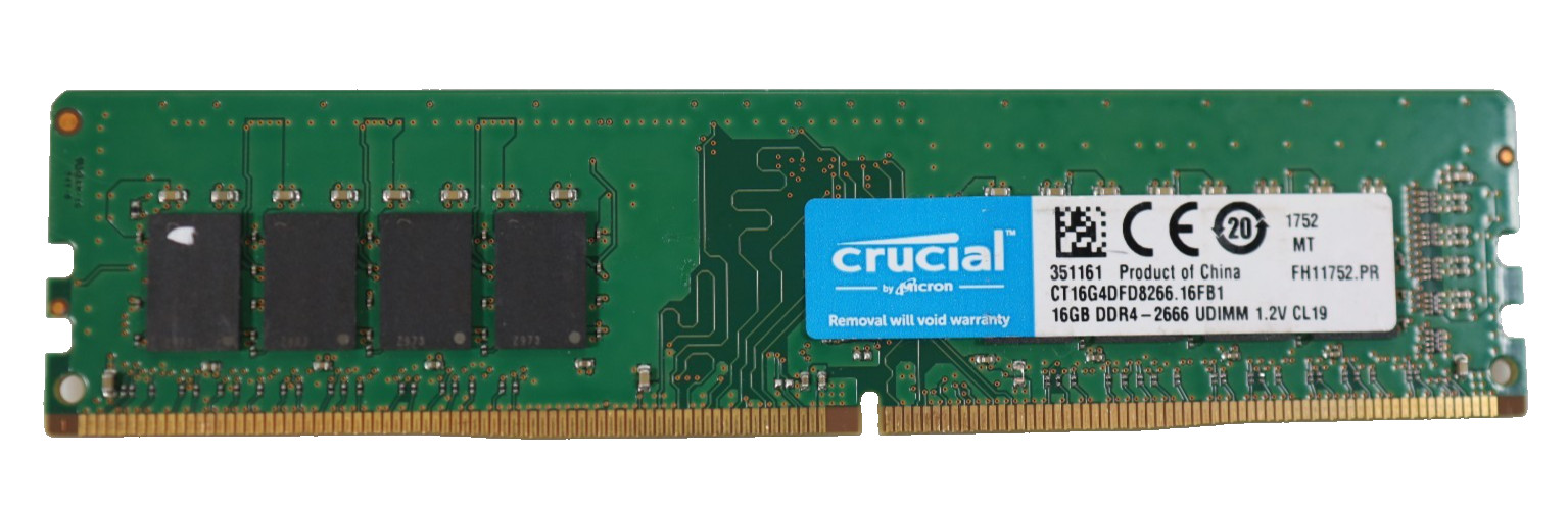 16GB Crucial CT16G4DFD8266.16FB1 PC4-21300 DDR4-2666MHz CL19 Desktop Memory