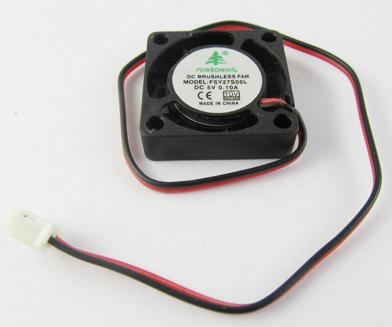 1pc DC 5V 0.1A 25x25x7mm 25mm 2507 Brushless Cooling Fan 2pin wire New