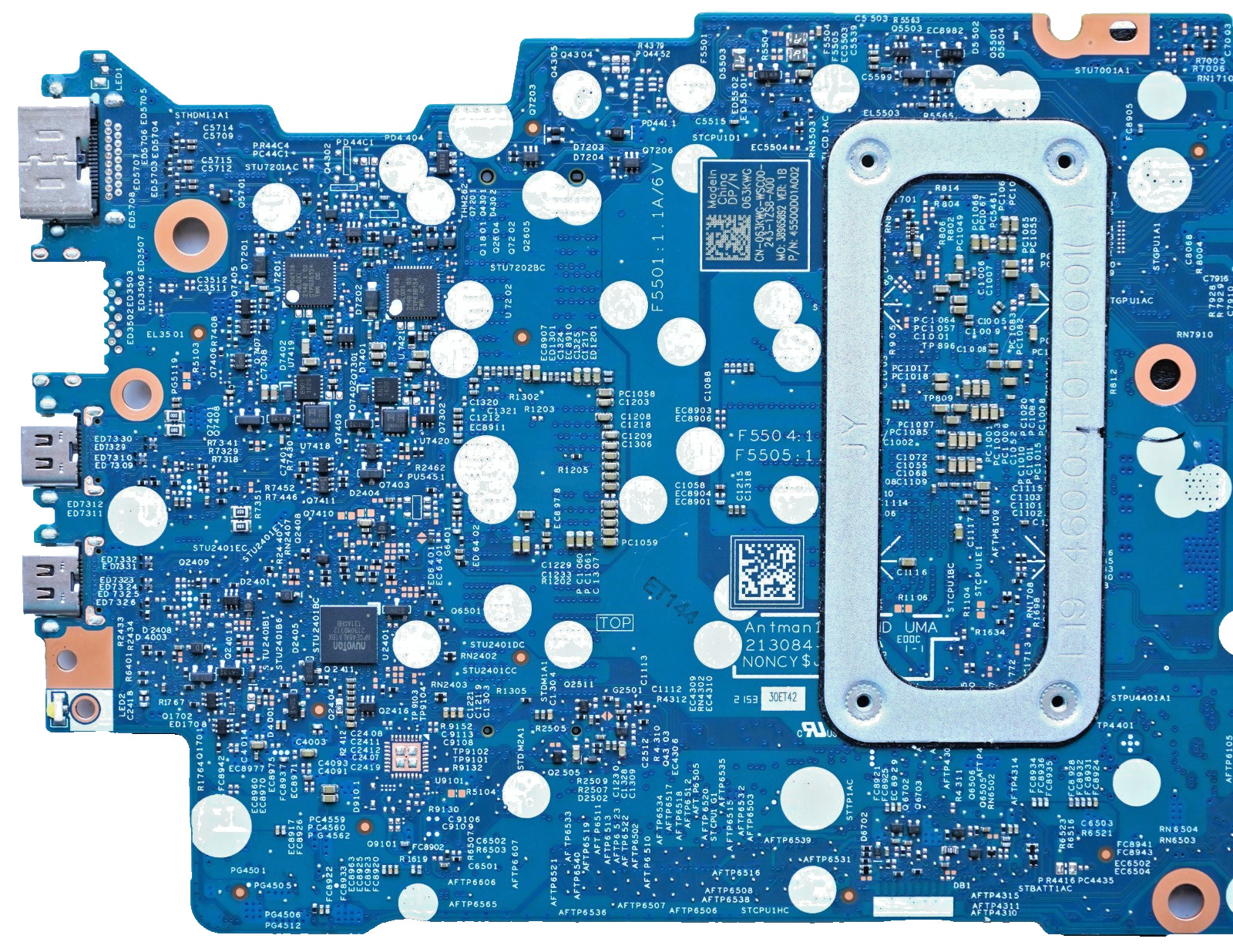 ✅️63KWG For Dell Inspiron 14 7425 2-in-1 Ryzen 7 5825U 213084-1 Motherboard✅