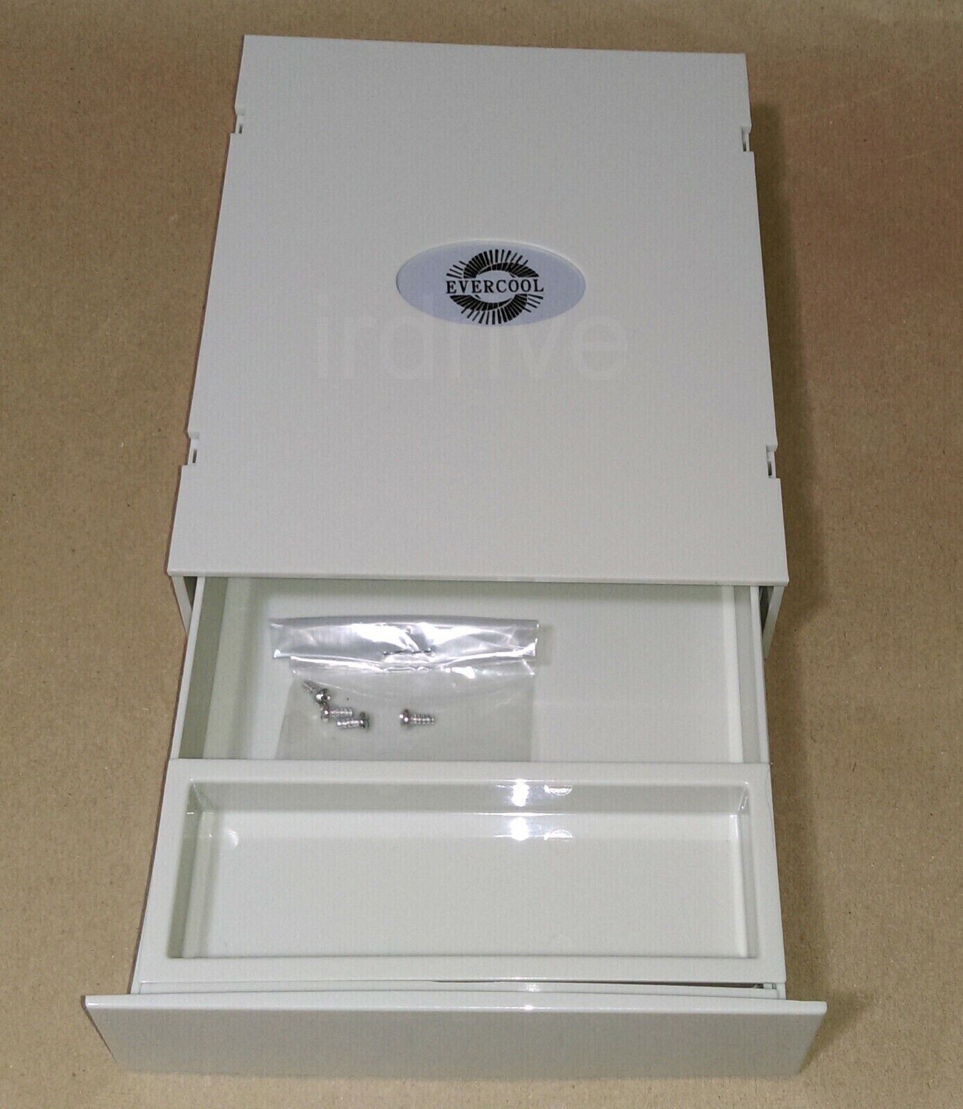 New Evercool Desktop PC Case Front 5.25″ Drive Bay Beige Panel Storage Drawer
