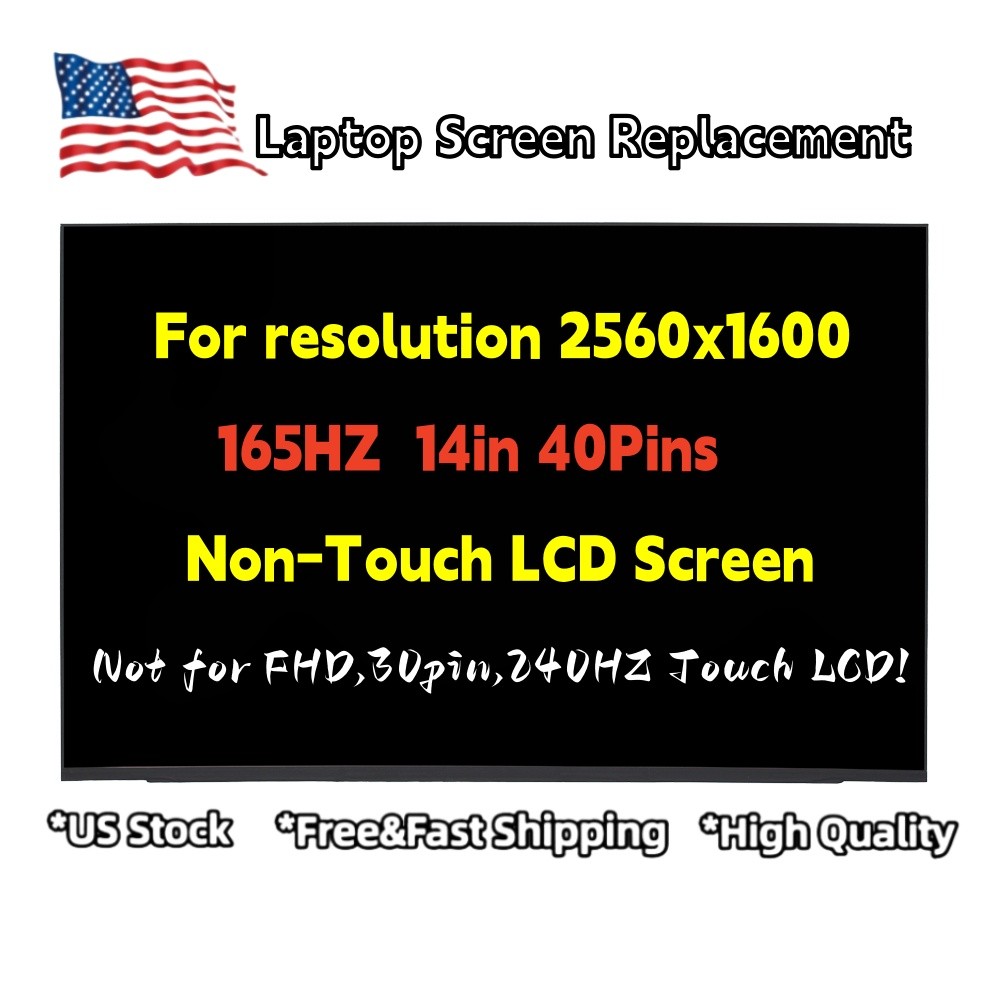 165HZ SCREEN for Lenovo Legion 5 Pro 16ARH7H 82RG001LUS 82RG001MUS QHD 40Pin LCD