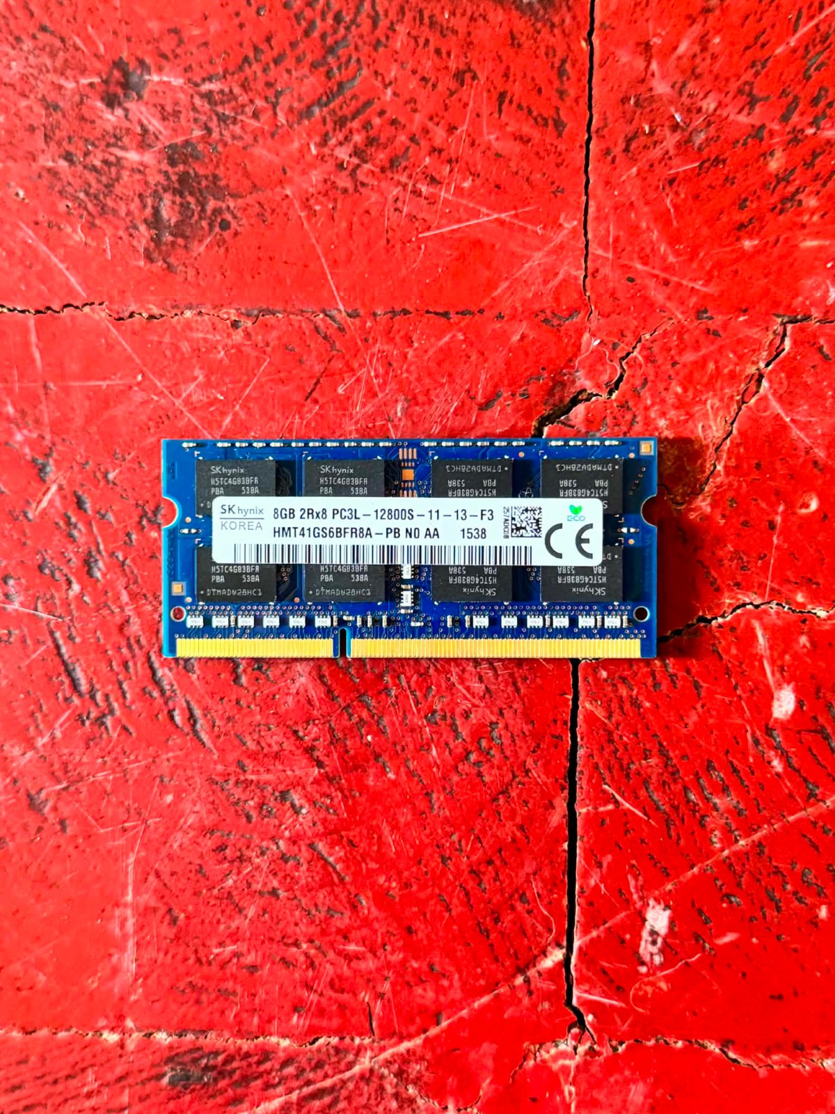 SK HYNIX 8Gb 2Rx8 DDR3 PC3L-12800S LAPTOP SO-DIMM RAM MEMORY HMT41GS6BFR8A-PB