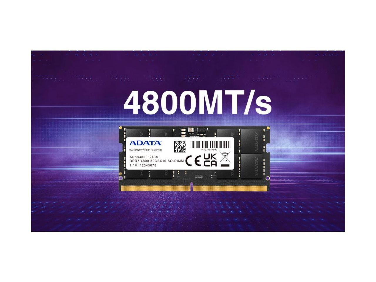 ADATA 16GB 262-Pin DDR5 SO-DIMM DDR5 4800 (PC4 38400) Laptop Memory Model