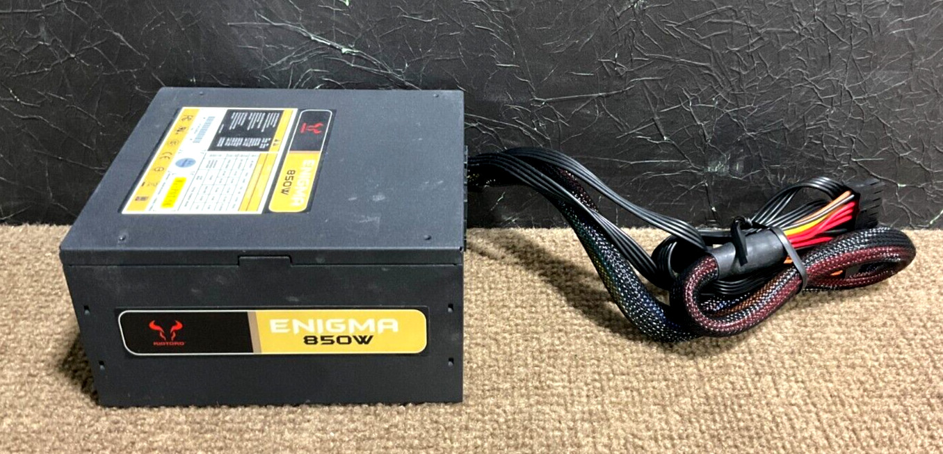RioToro Enigma 850 watt Semi-Modular Active PFC Power Supply PR-GP0850-SM ✅