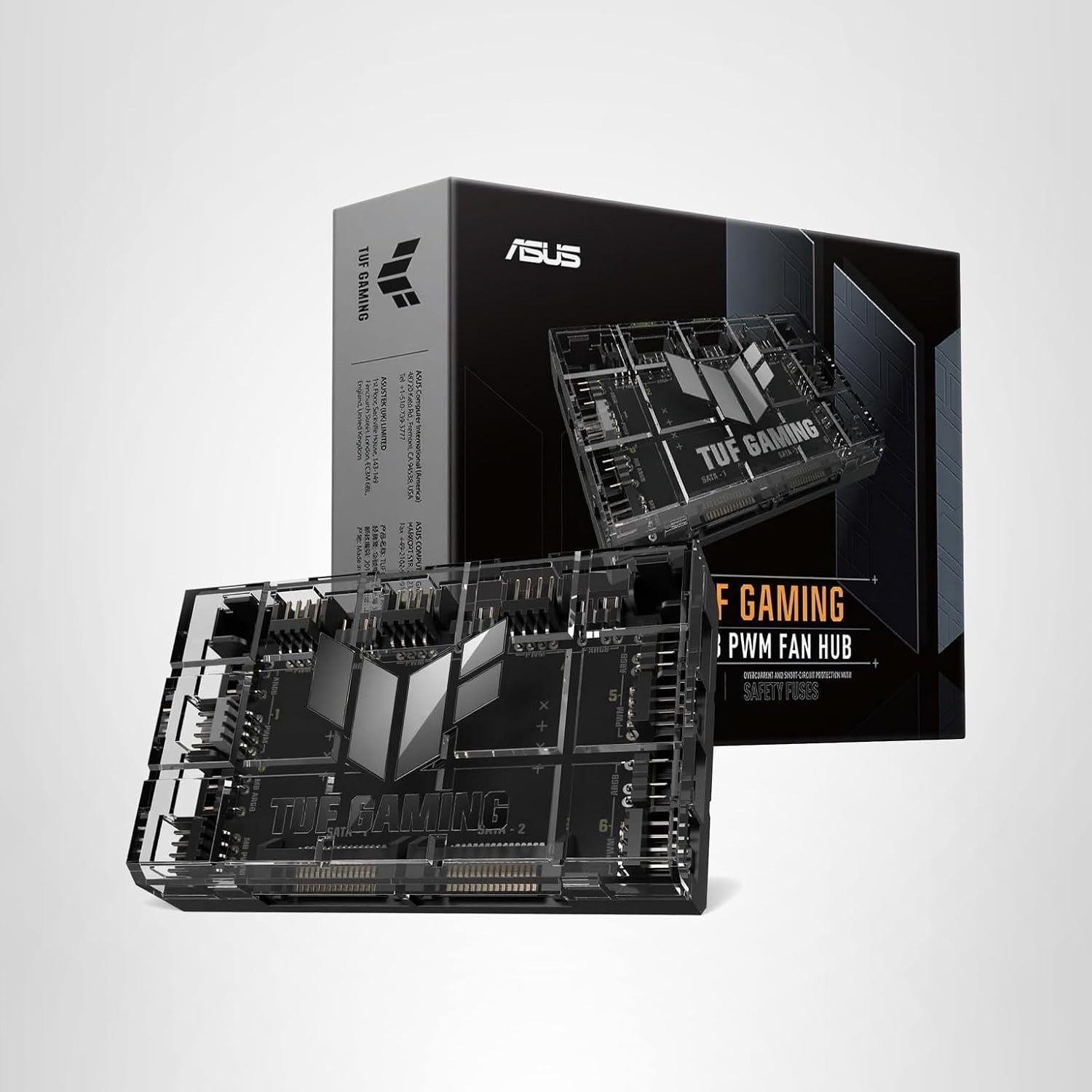 ASUS TUF Gaming ARGB PWM Fan Hub (Connects six case Fans, PWM Fan and RGB Connec