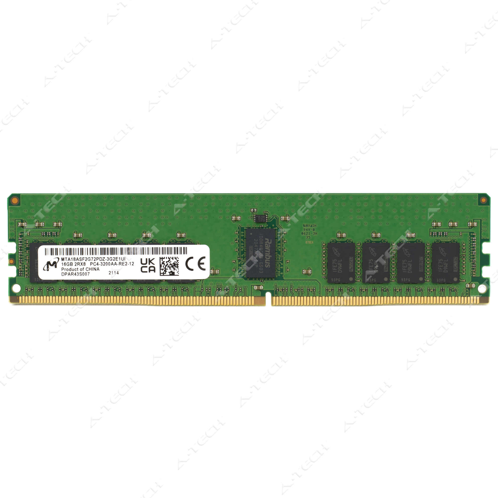Micron 16GB DDR4 3200 PC4-25600 RDIMM Server Memory RAM MTA18ASF2G72PDZ-3G2E1