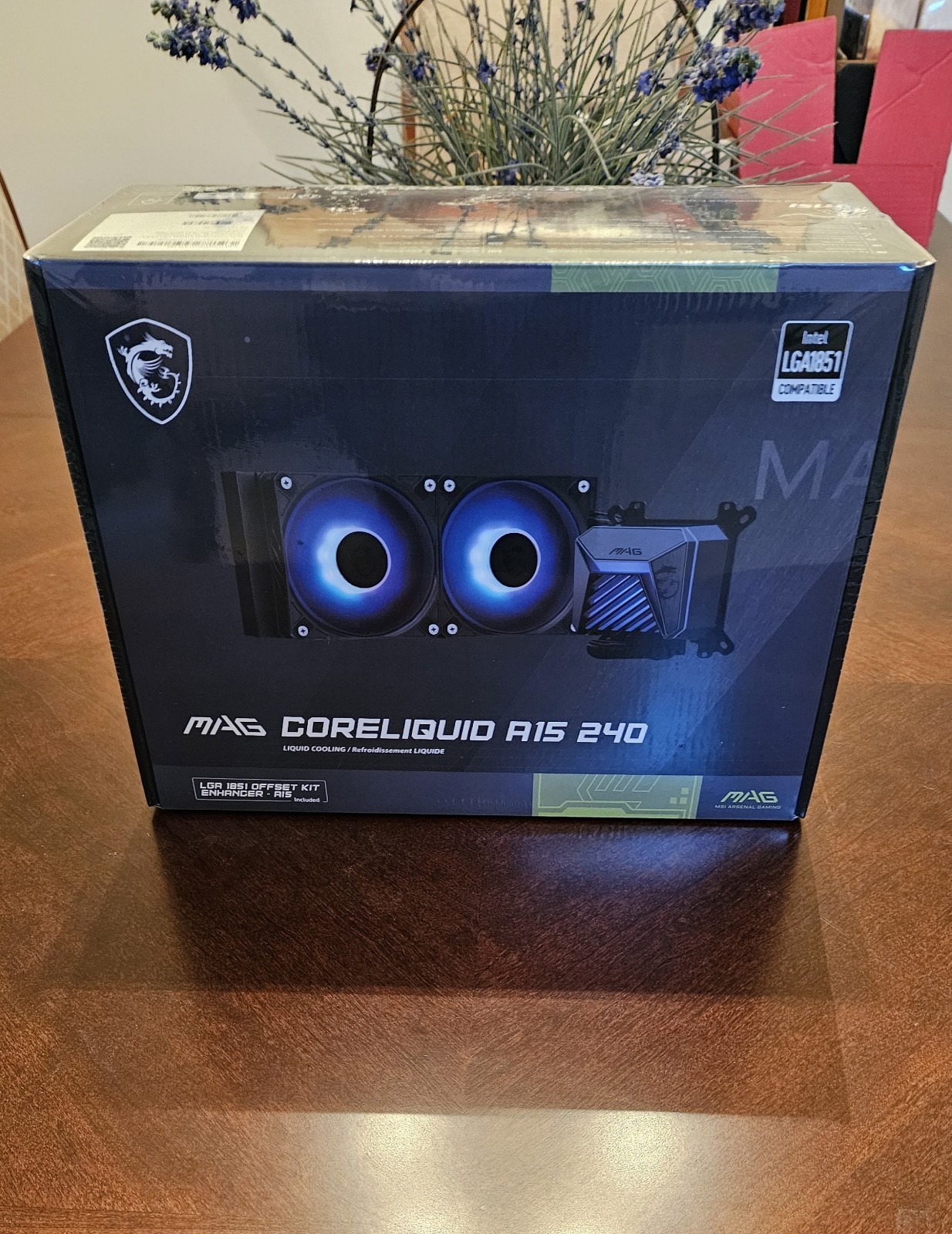 NEW MSI MAG Coreliquid A15 240 Black- AIO ARGB Liquid Cooling – 240mm Radiator