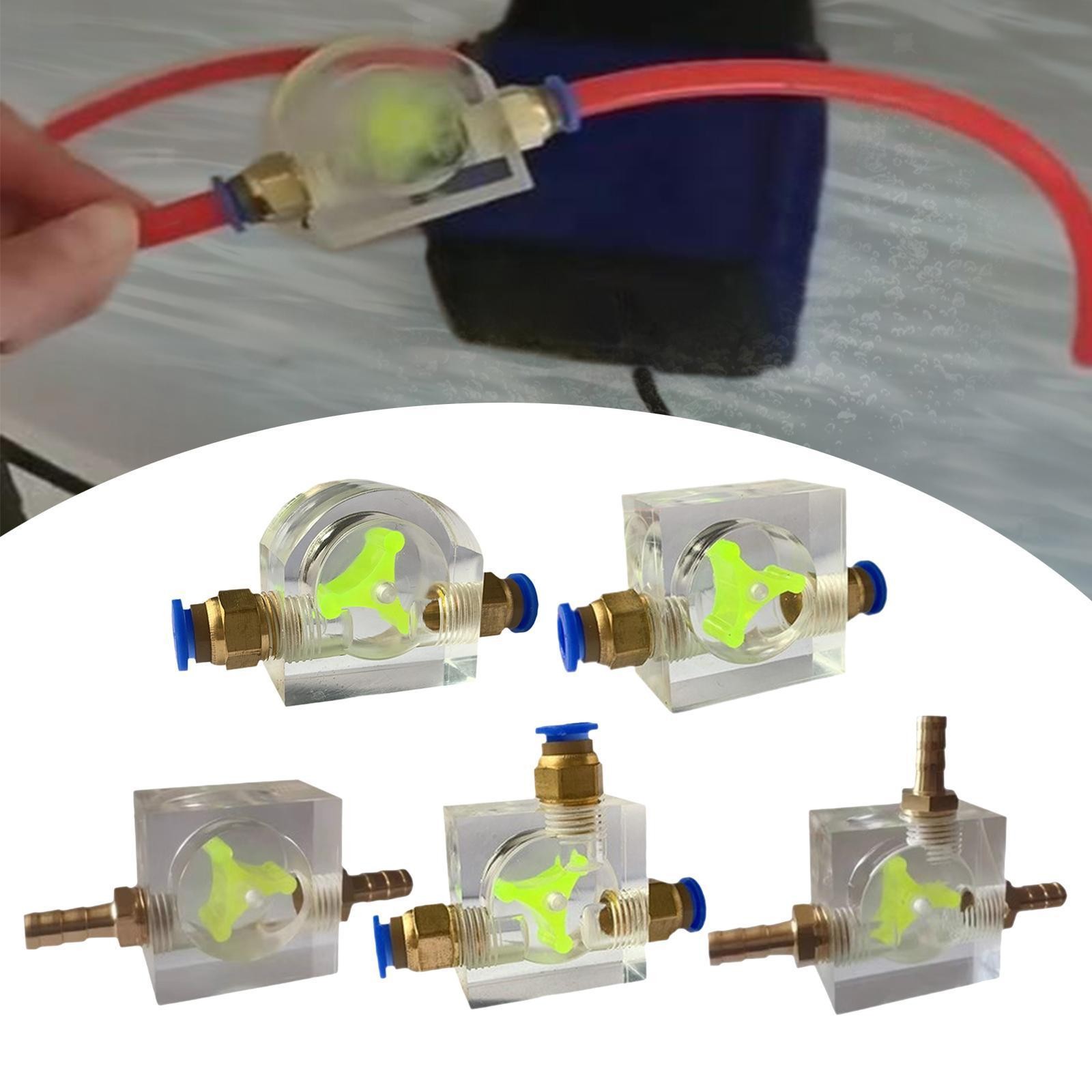 8mm Water Flow Indicator Quick Connect Liquid Cool System for PC Computer