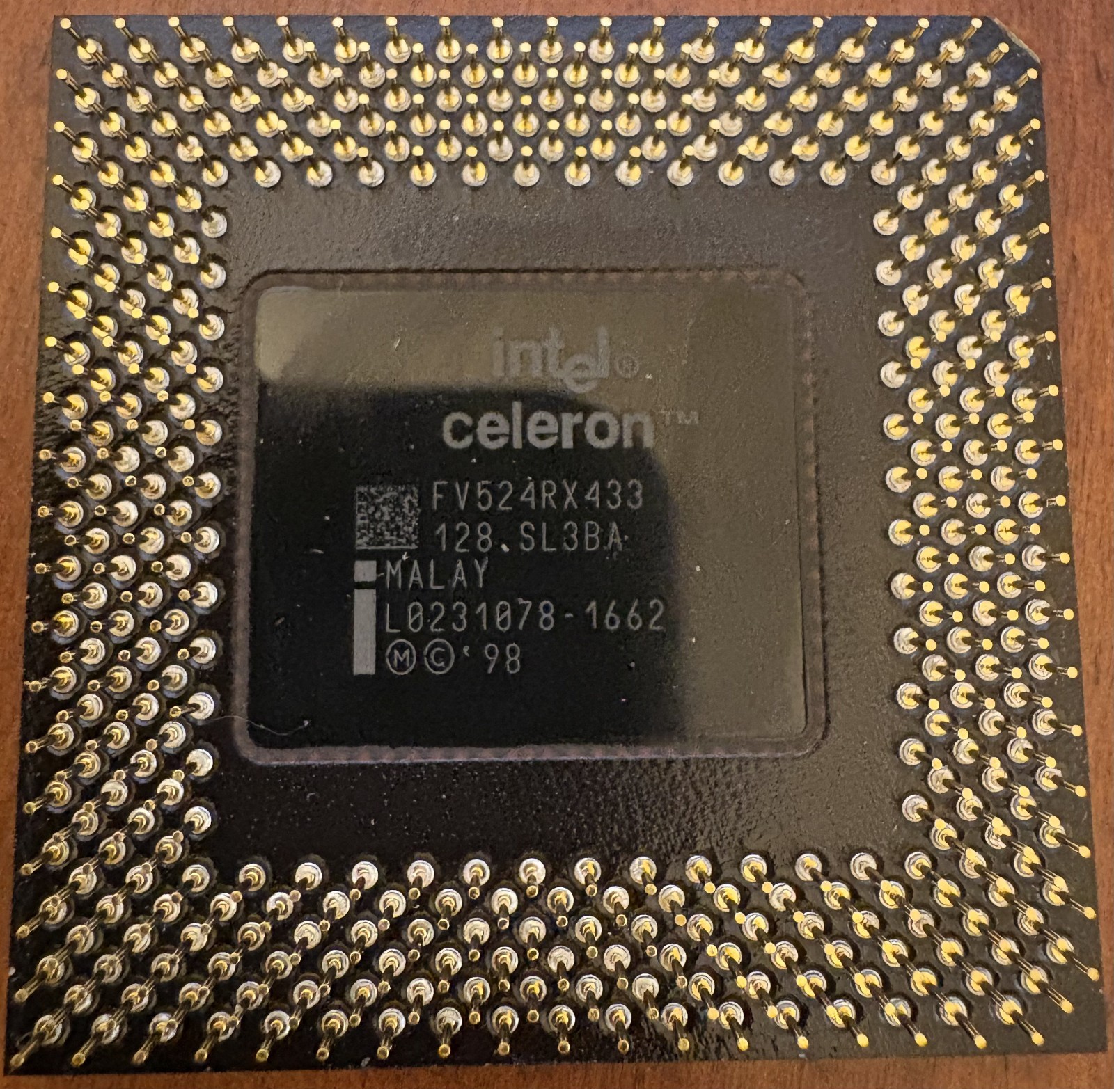 Intel Celeron 433MHz SL3BA CPU Processor Socket 370 PPGA Malaysia Vintage Retro