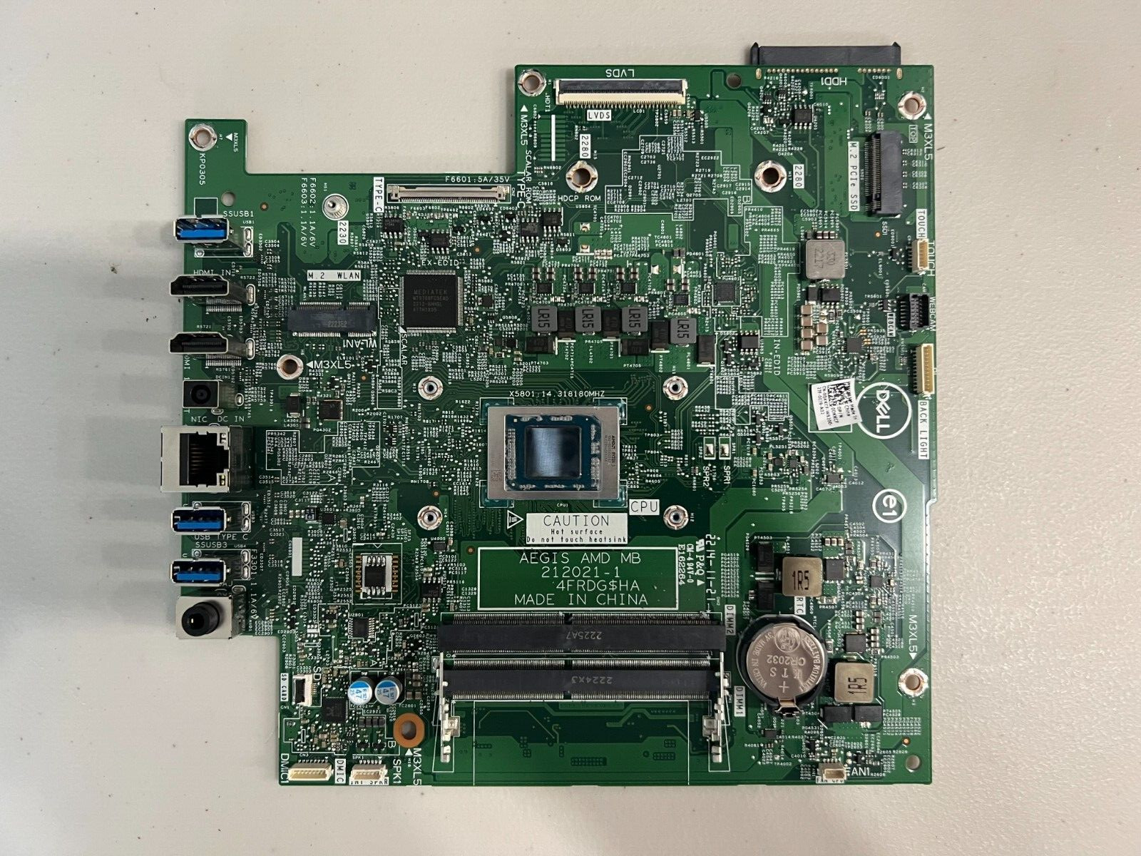 DELL INSPIRON 24 5415 AMD RYZEN 5 5625U AEGIS ALL-IN-ONE MOTHERBOARD 0DKKCF
