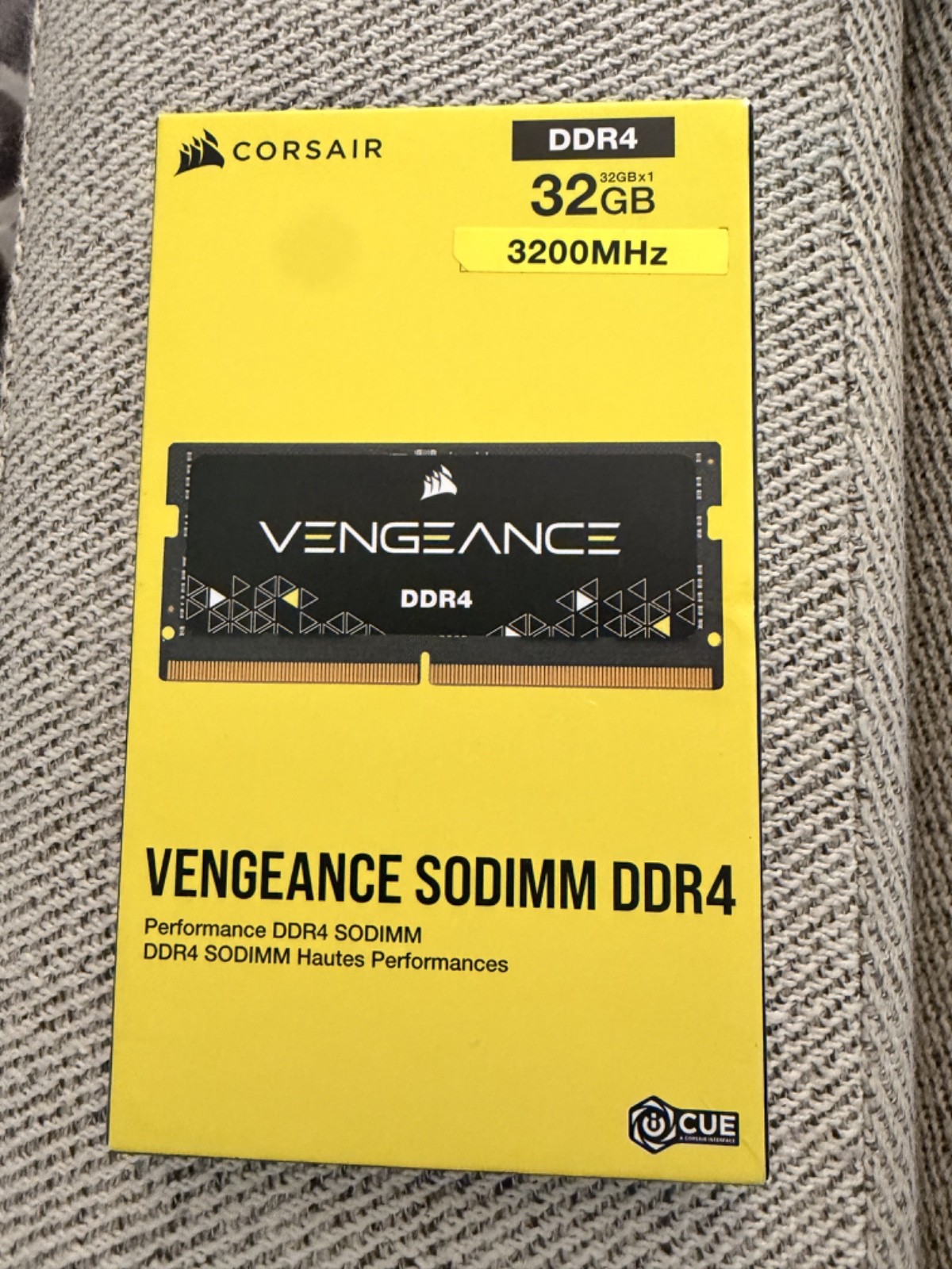 Corsair Vengeance 32GB (1x32GB) DDR4 SODIMM 3200MHz 260-Pin Memory Kit…