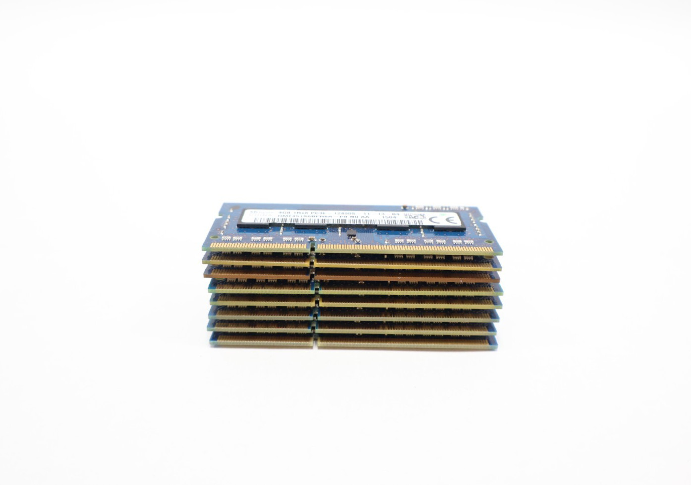 Lot of 8 SK Hynix 4GB 1RX8 PC3L-12800S-11-13-B4 Laptop Memory HMT451S6BFR8A-PB