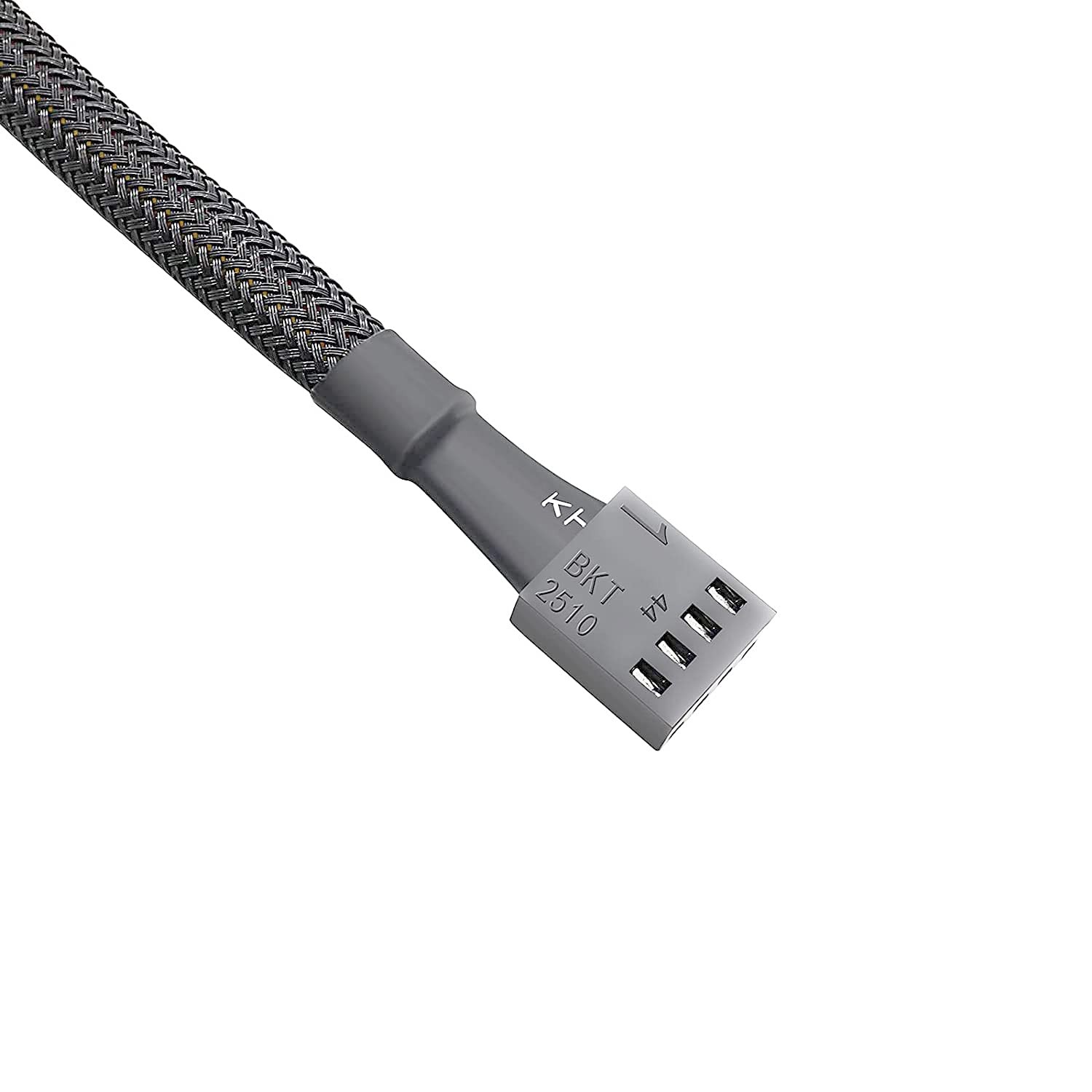 5 Pack 4-Pin PWM Fan Splitter Cable, Sleeved Braided Adapter Computer PC Fan