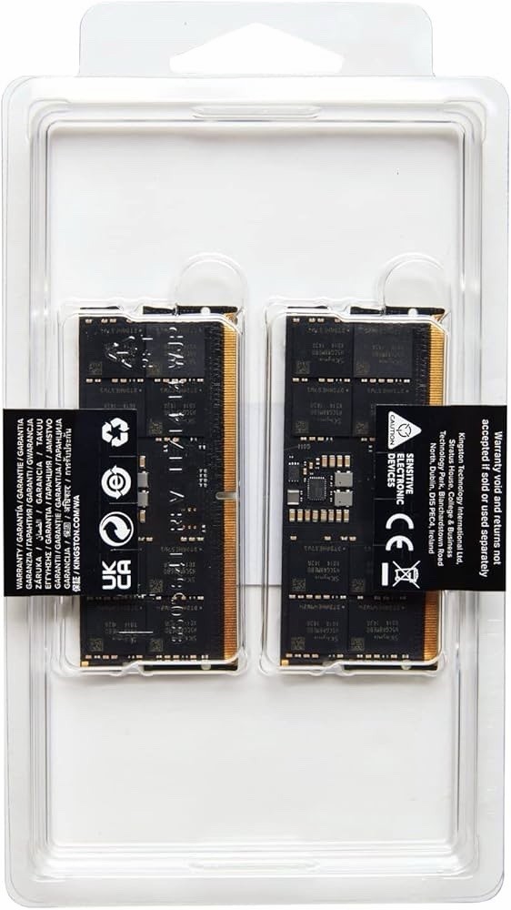 Kingston FURY Impact 64GB (2 x 32GB)DDR5 SDRAM Memory Kit Laptop KF556S40IBK2-64