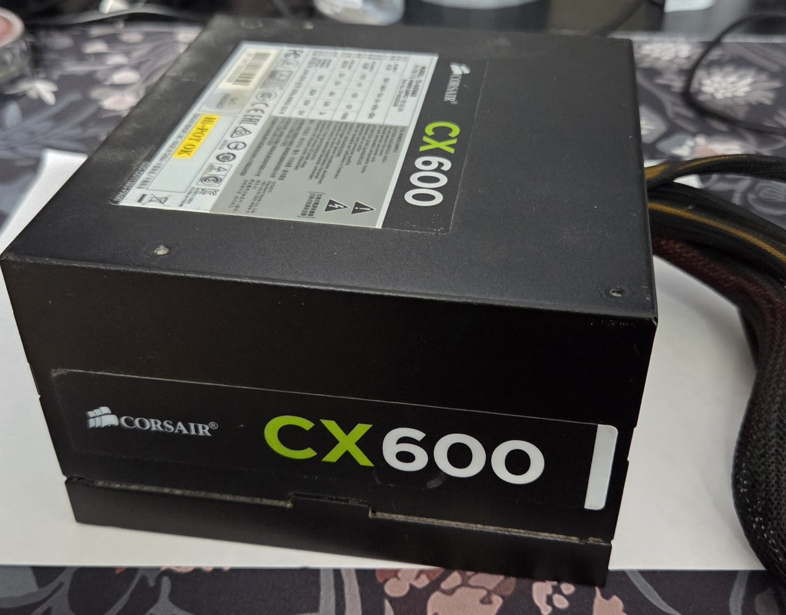Corsair CX600 600W ATX Non-Modular PSU CP-9020048 24-Pin SATA PCI-E