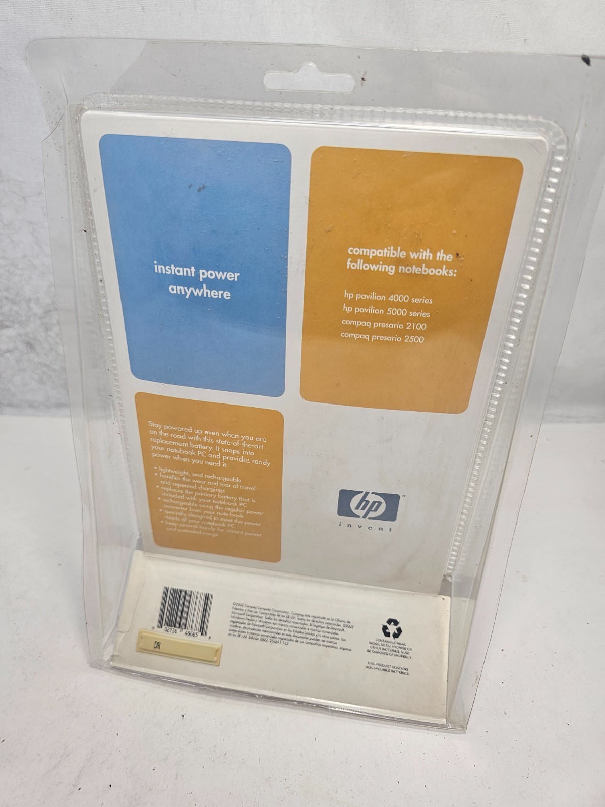 HP Pavilion 4000 5000 Compaq Presario 2100 2500 Laptop Battery New Sealed NIB