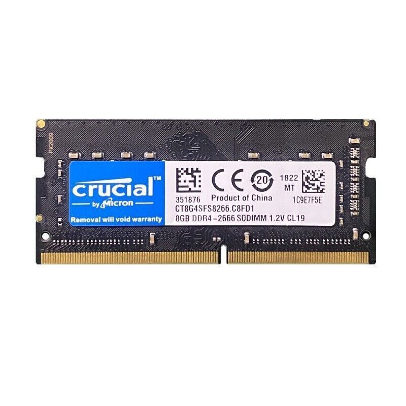 Crucial DDR3 DDR4 RAM 4GB 8GB 16GB 1600 2400 2666MHZ Memory RAM Laptop NoteBook