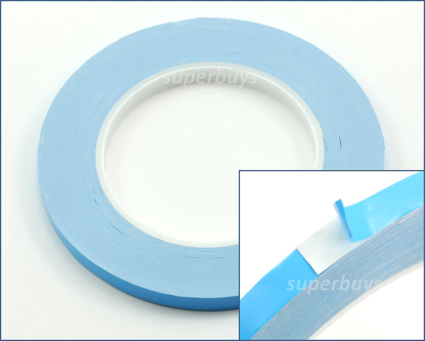 White 8mm x 25m Double Sided Thermal Transfer Adhesive Tape Heat Sink Repair B