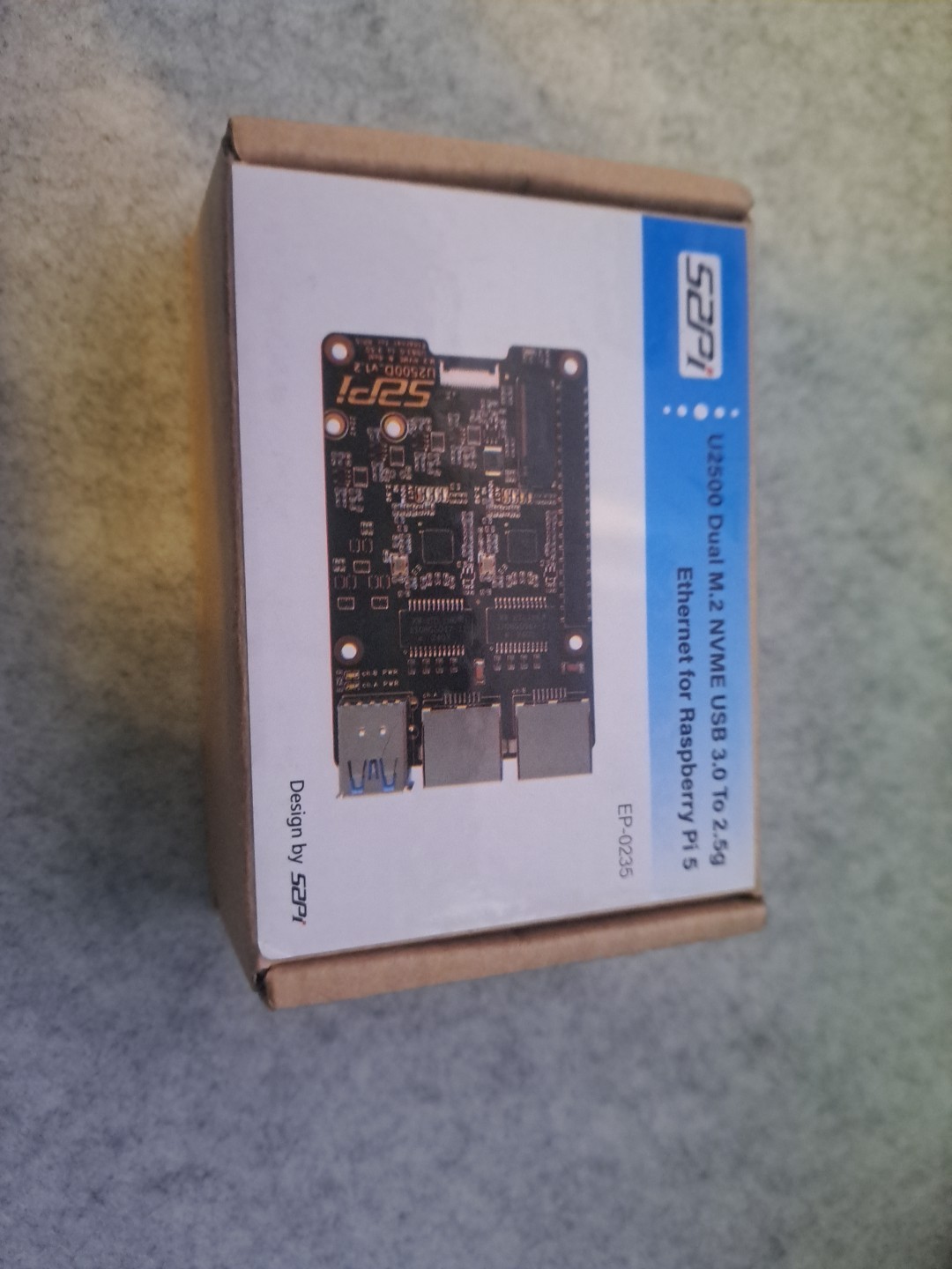 U2500 M.2 Nvme Dual USB3.0 To 2.5g Ethernet For Raspberry Pie 5 Adapter Board.