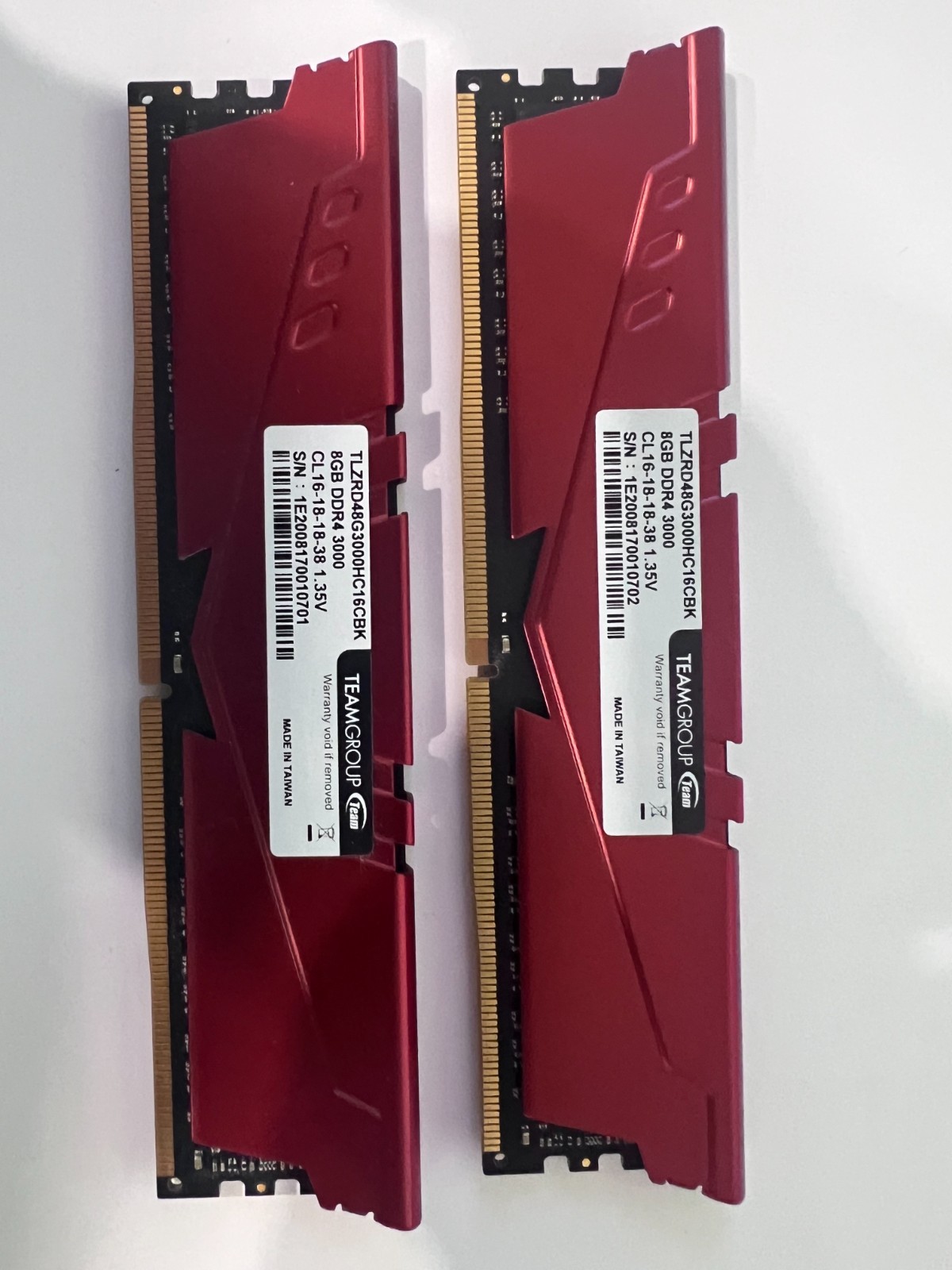 TeamGroup T-Force Vulcan Z 16GB (2x8GB) DDR4 3000MHz PC4-24000 CL16 Desktop RAM