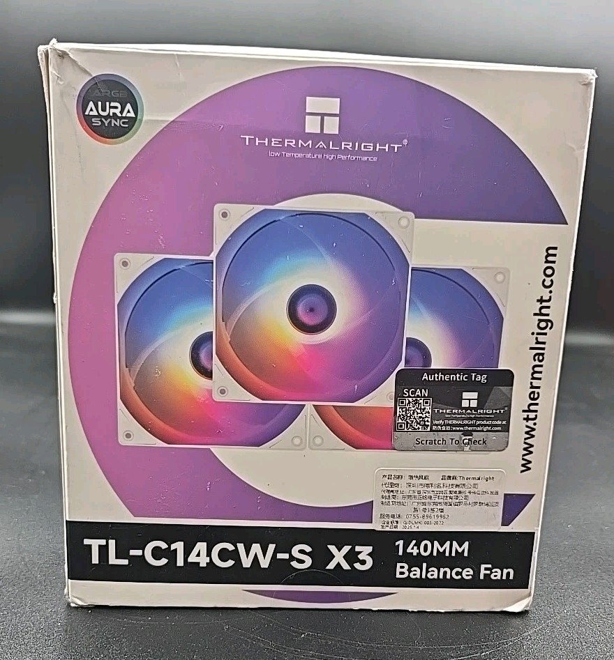 TL-C14CW-S 140MM Silent Cooling FanWhite Compurter Cooling FanCPU Coolers New x3