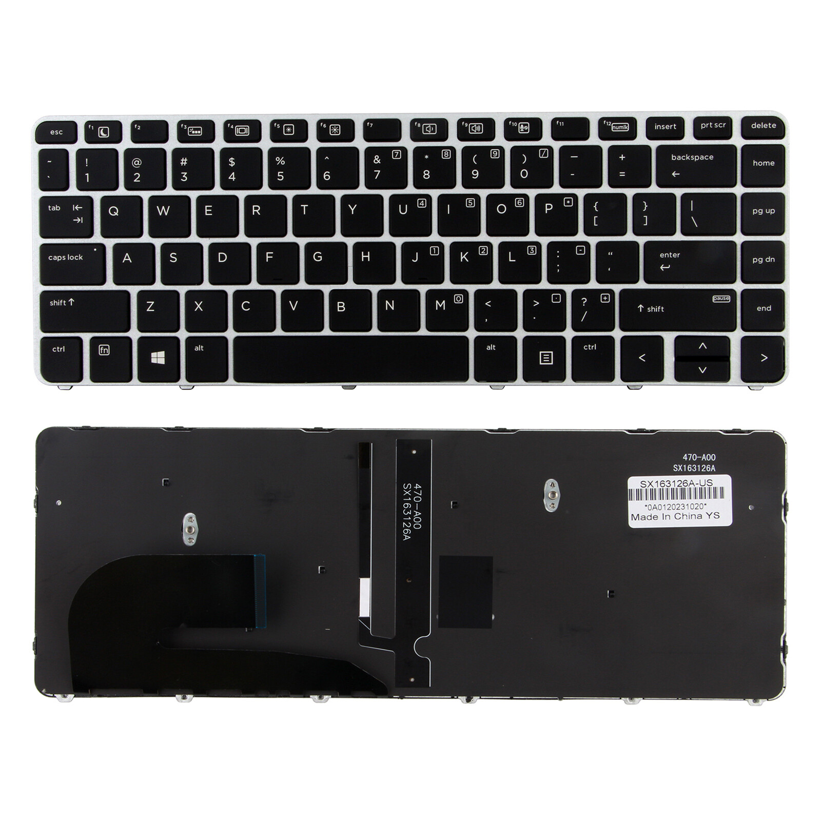 New US Keyboard Backlit for HP EliteBook 840 G3 840 G4 745 G3 G4 836308-001
