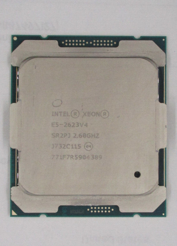 Intel Xeon E5-2623V4 Quad Core 10MB Cache 2.60Ghz LGA 2011 CPU P/N: SR2PJ Tested