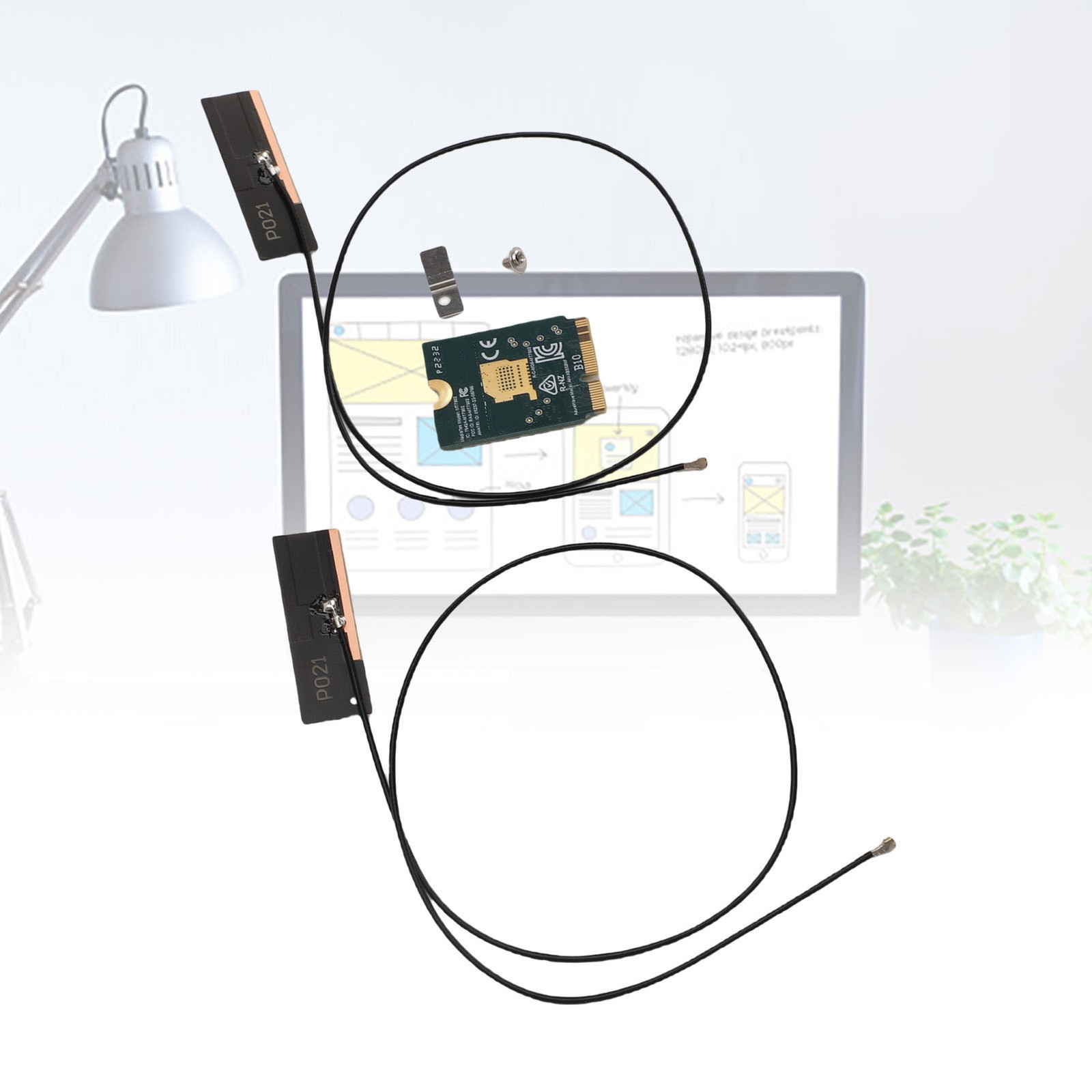 WiFi 6E Wireless Card M.2 NGFF 2.4GHz 5GHz 6GHz Triple Band 4200Mbps Laptop FTMB
