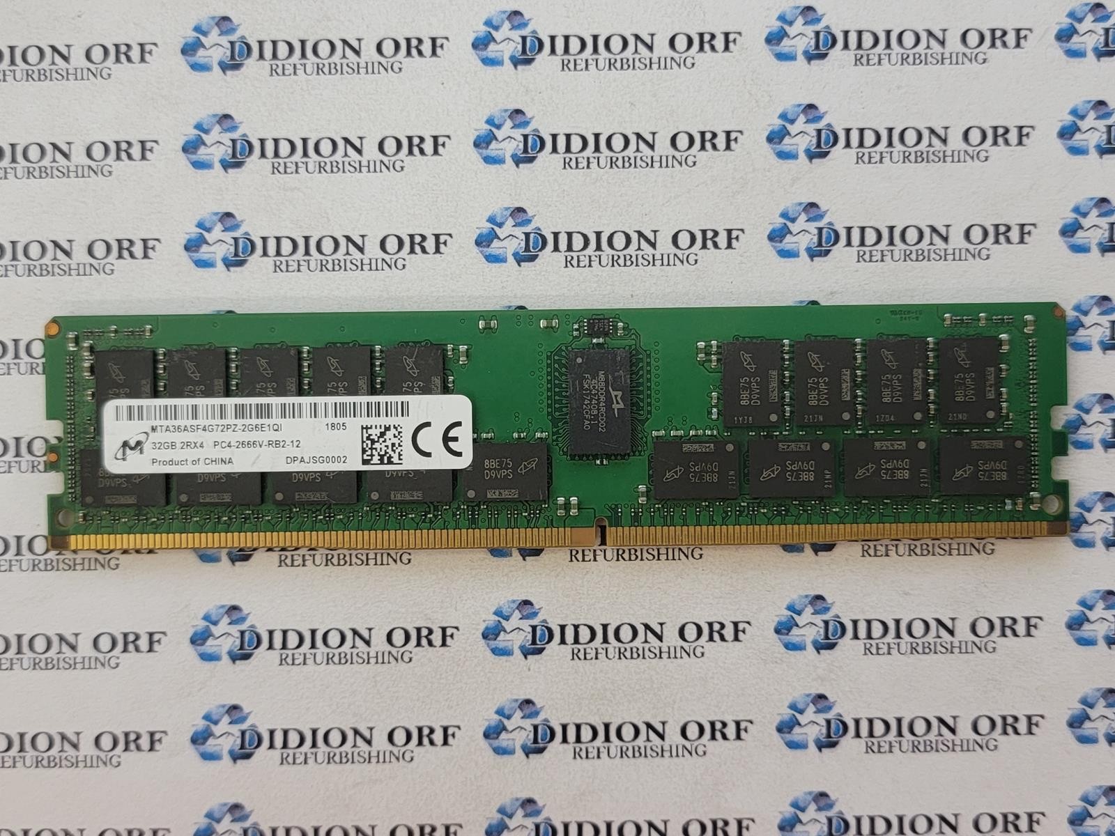 MICRON 32 GB DDR4 REG SERVER RAM PC4-2666V MTA36ASF4G72PZ-2G6E1, SKU 17609