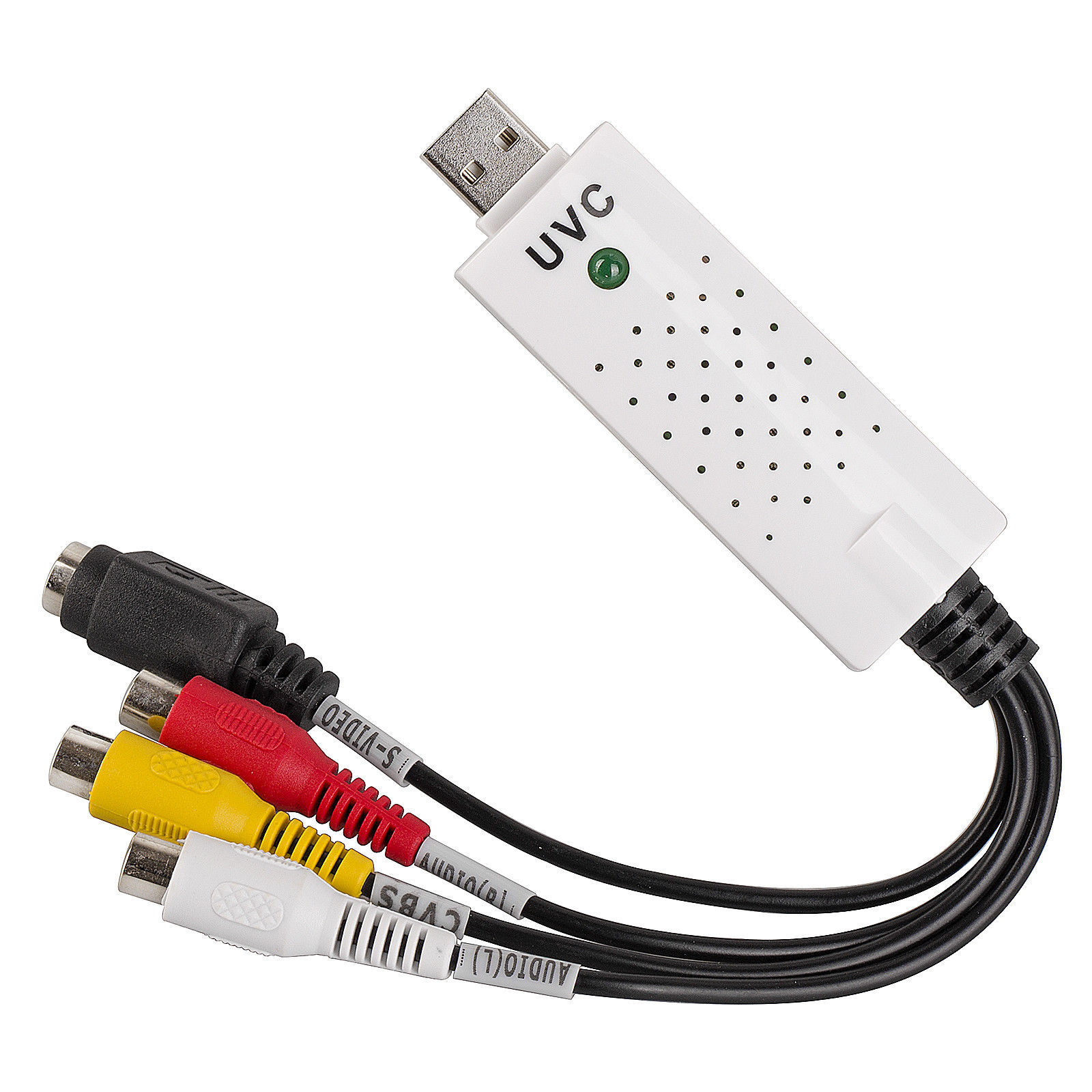 USB Capture Card RCA S-Video VHS DVD Camera Input Video Audio Adapter Recorder