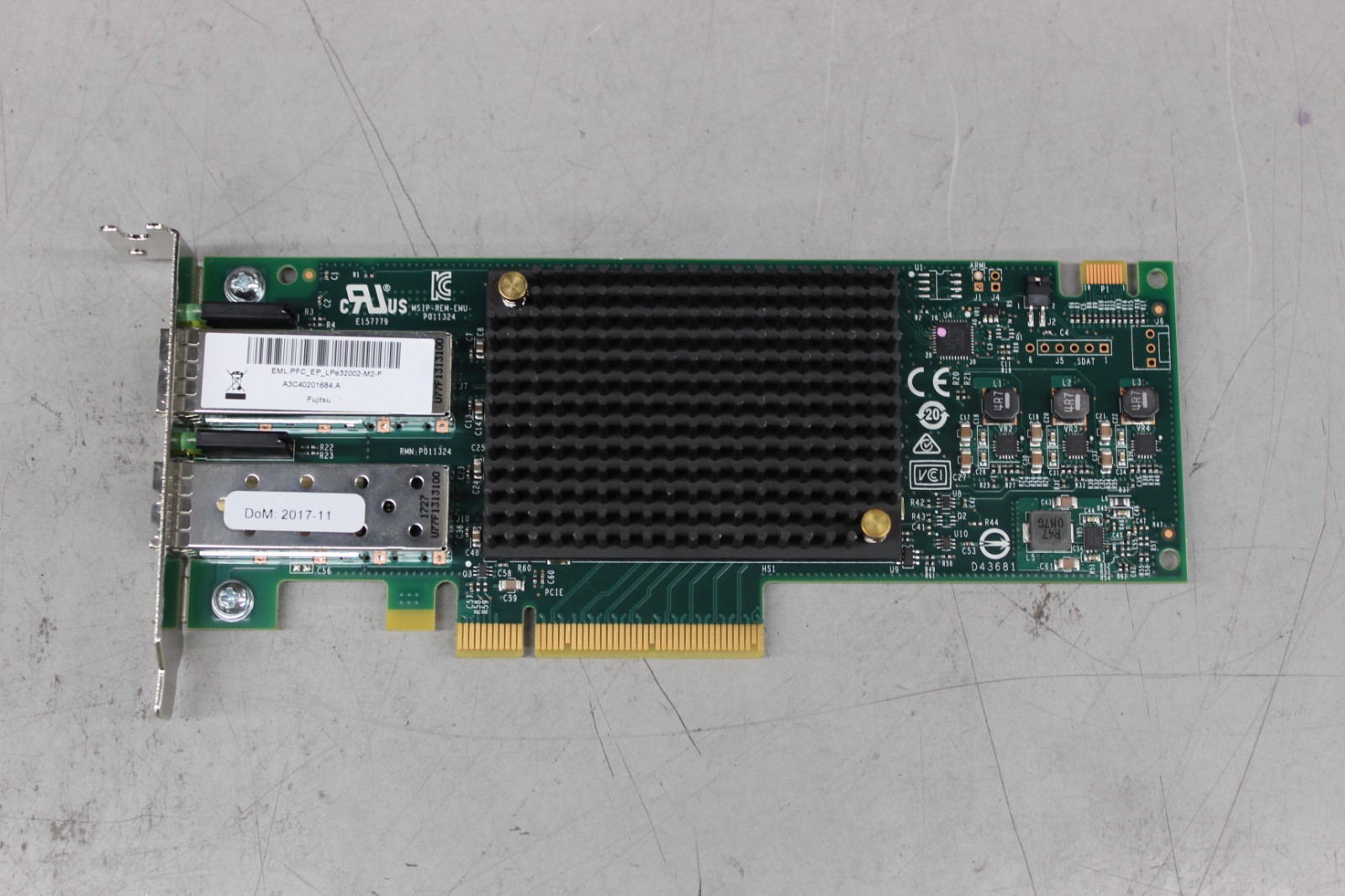 Emulex Fujitsu LPe32002-M2 32Gbps Dual Port Fibre Channel HBA Adapter Card