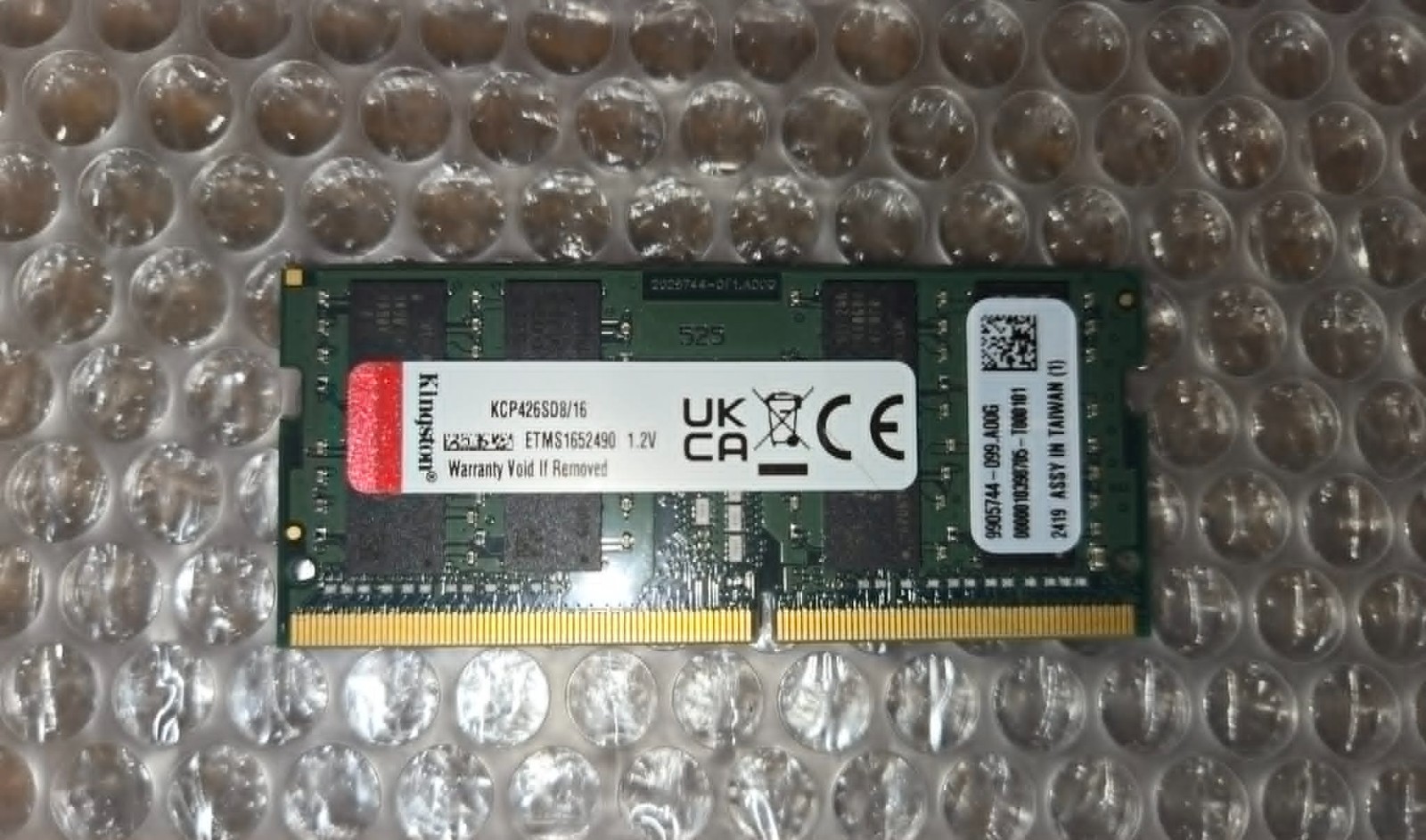 Kingston KCP426SD8/16 16GB DDR4 2666Mhz Memory RAM