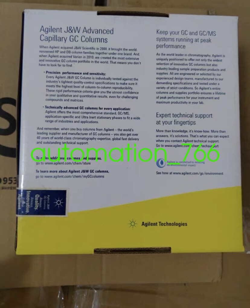 Agilent 125-103J Gas Chromatography Column Brand New shipping Via DHL/Fedex