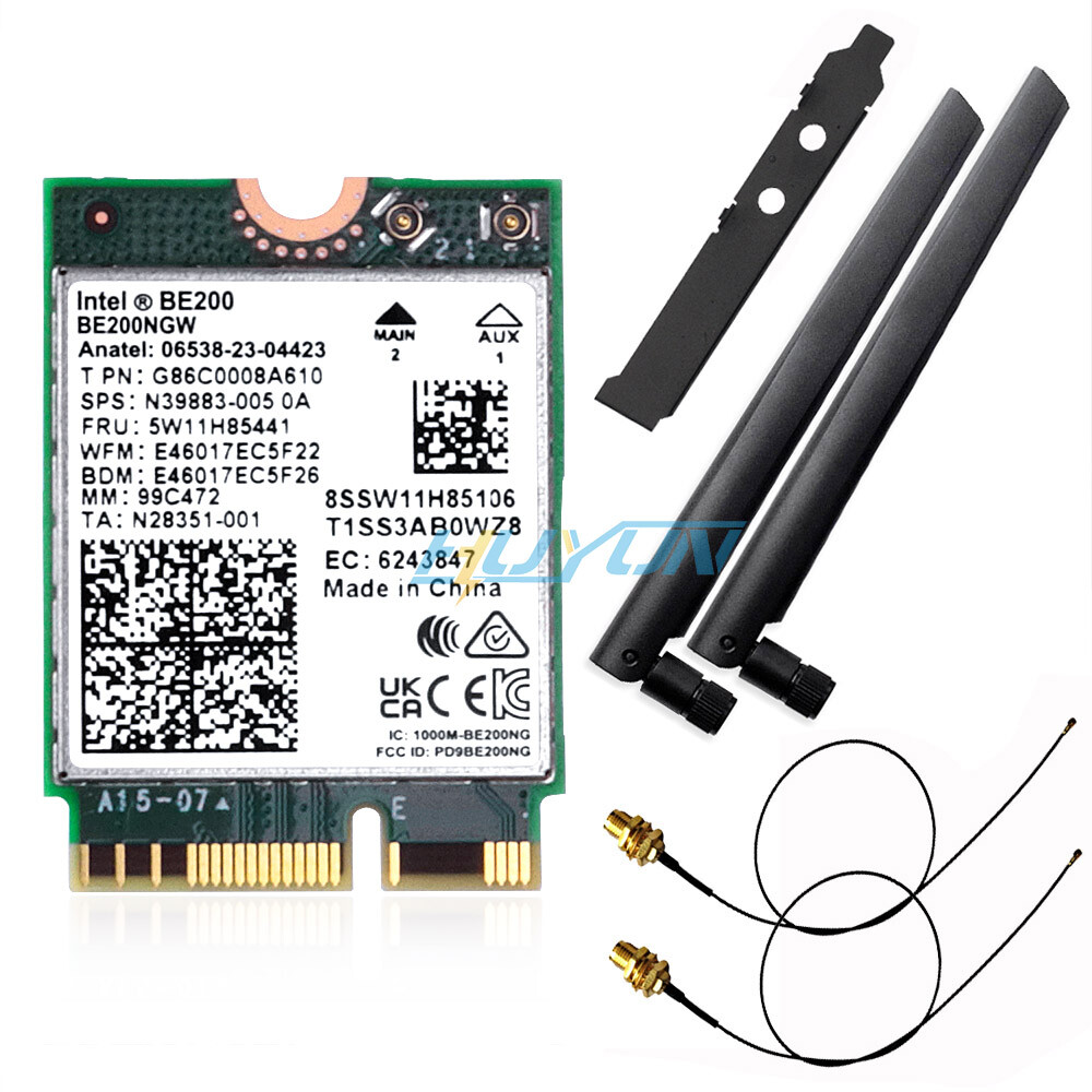 Intel WiFi 7 BE200 BE200NGW NGFF M.2 Wifi Card Tri-band PC wifi Bluetooth 5.4