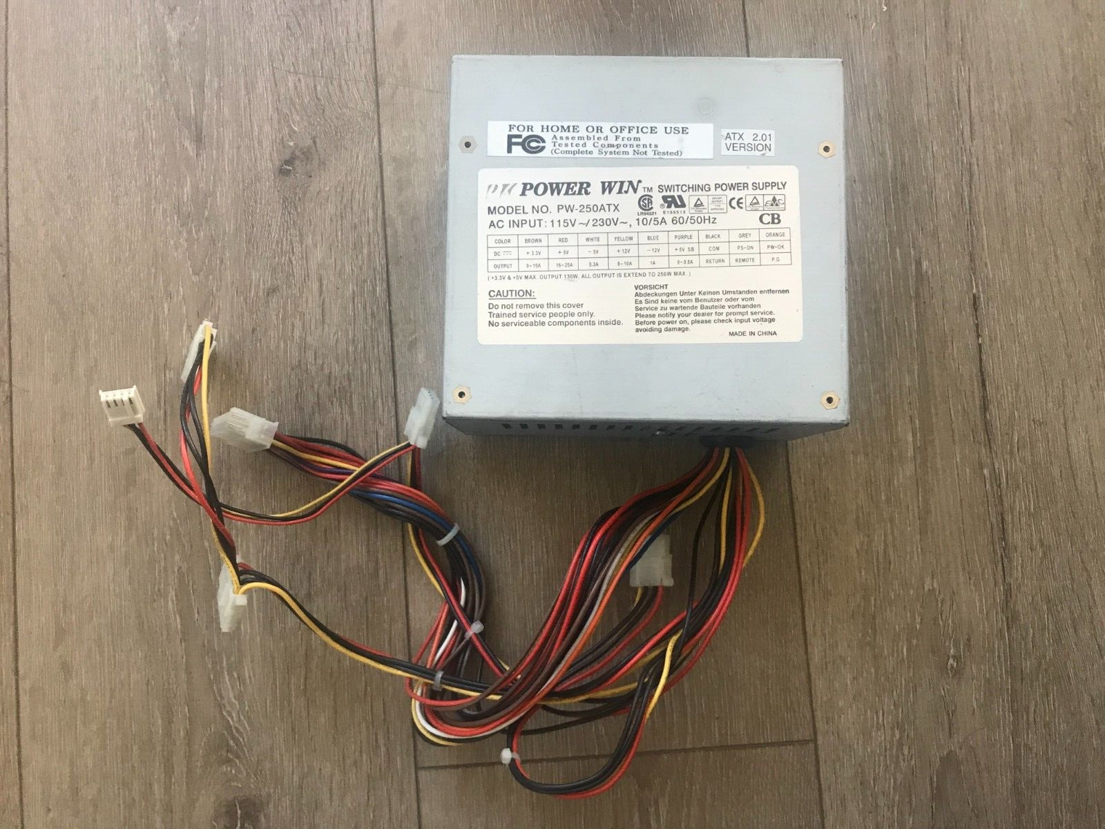 Power Win PW-250ATX 250 Watt ATX Power Supply