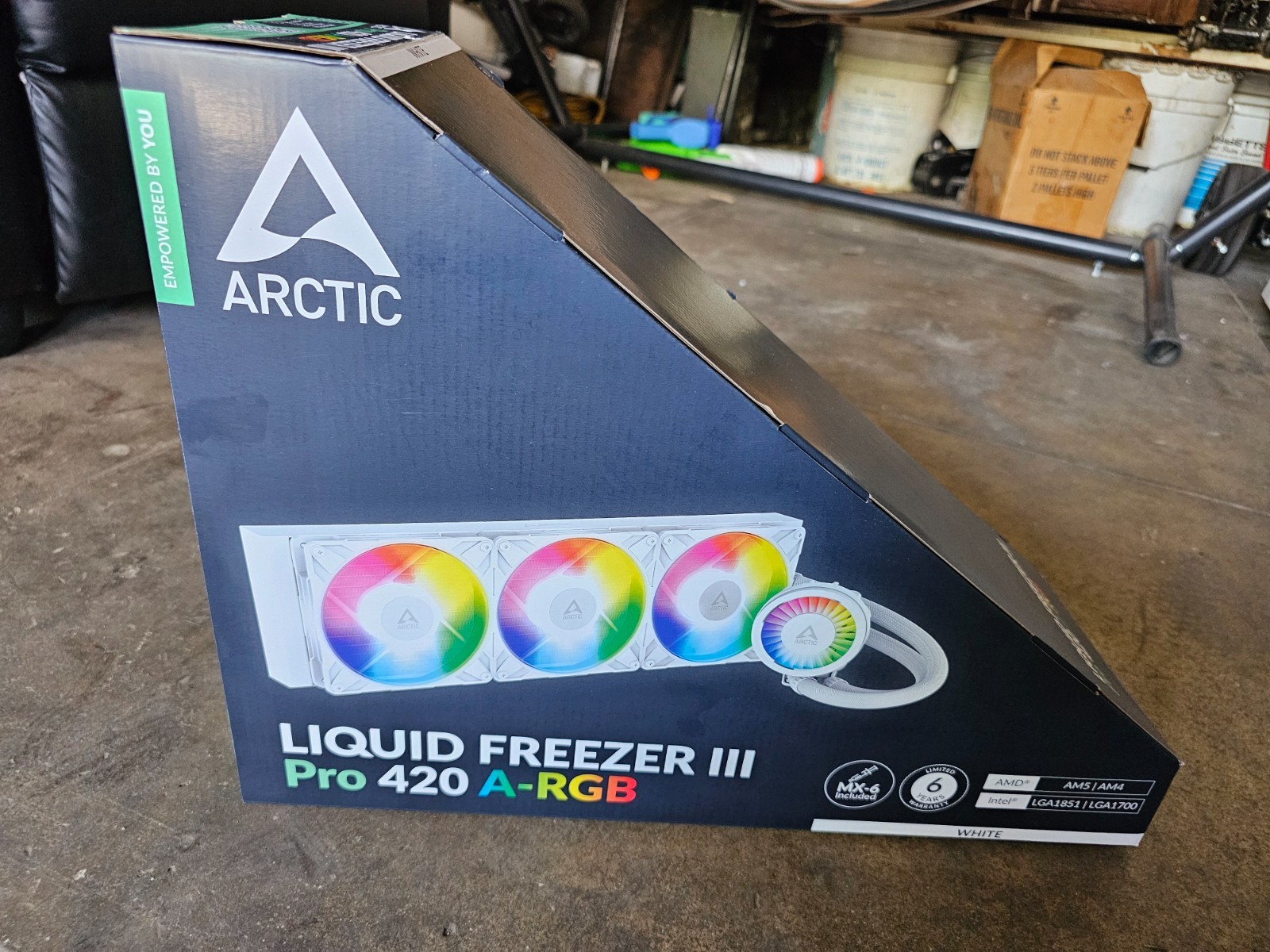 Arctic Liquid Freezer III Pro 420 A-RGB (White) CPU Water Cooler. Brand new