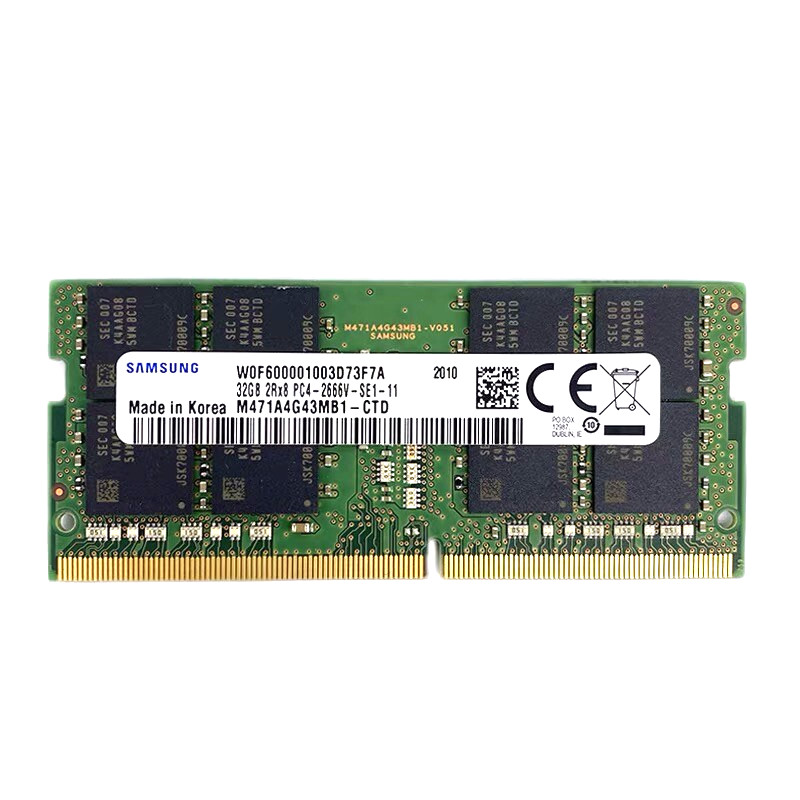 Samsung 32GB DDR4 2666MHz PC4-21300 Laptop SODIMM Memory Ram M471A4G43MB1-CTD