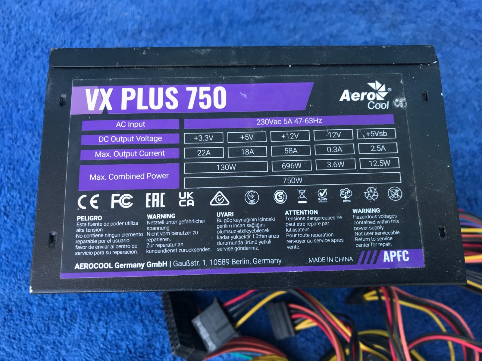 Power Supply- Lot of 8 Mixed Thermaltake/Aerocool/Redragon – Dead PSUs for Parts